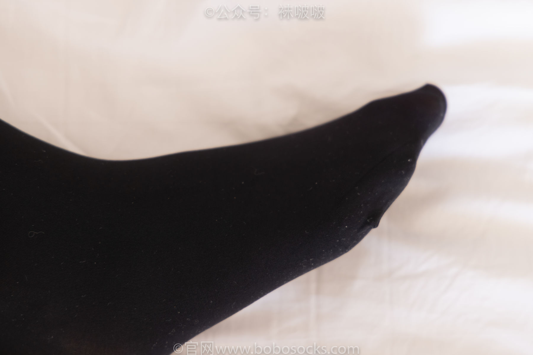 BoBoSocks袜啵啵 No.053 小甜豆-皮鞋、厚黑丝、黑色蕾丝船袜