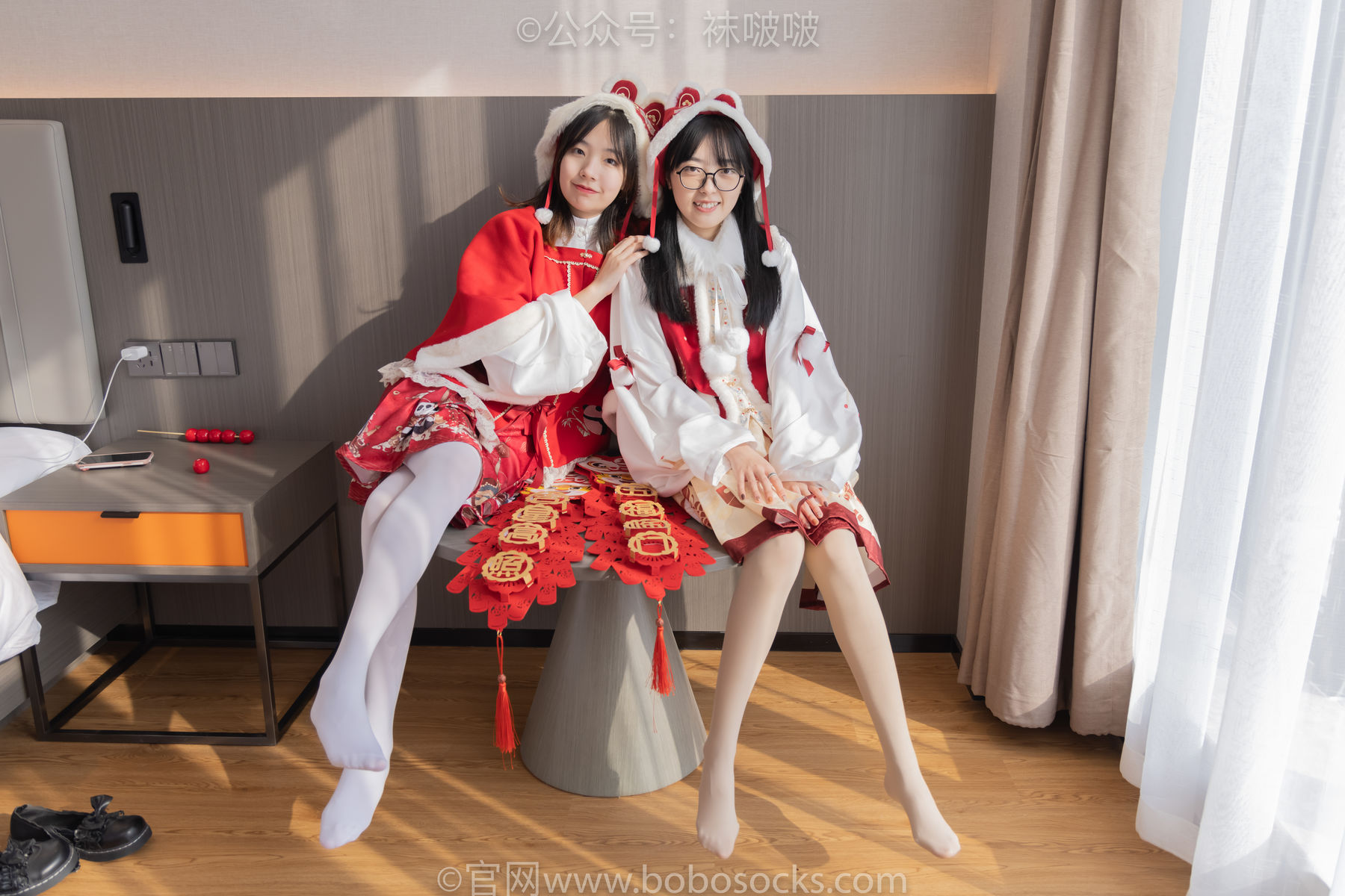 BoBoSocks袜啵啵 No.054 小甜豆与稚予-给大家拜年啦