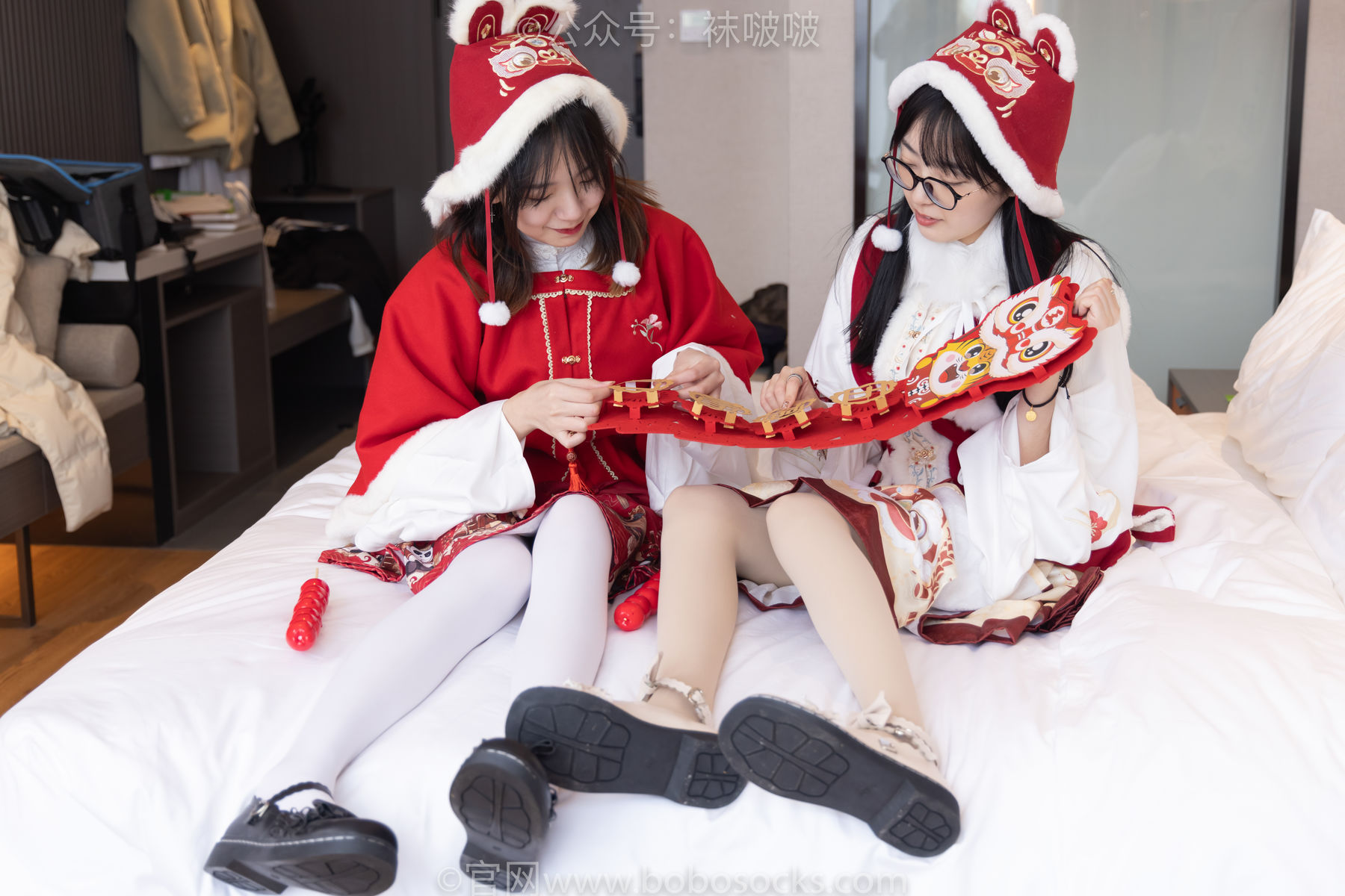 BoBoSocks袜啵啵 No.054 小甜豆与稚予-给大家拜年啦