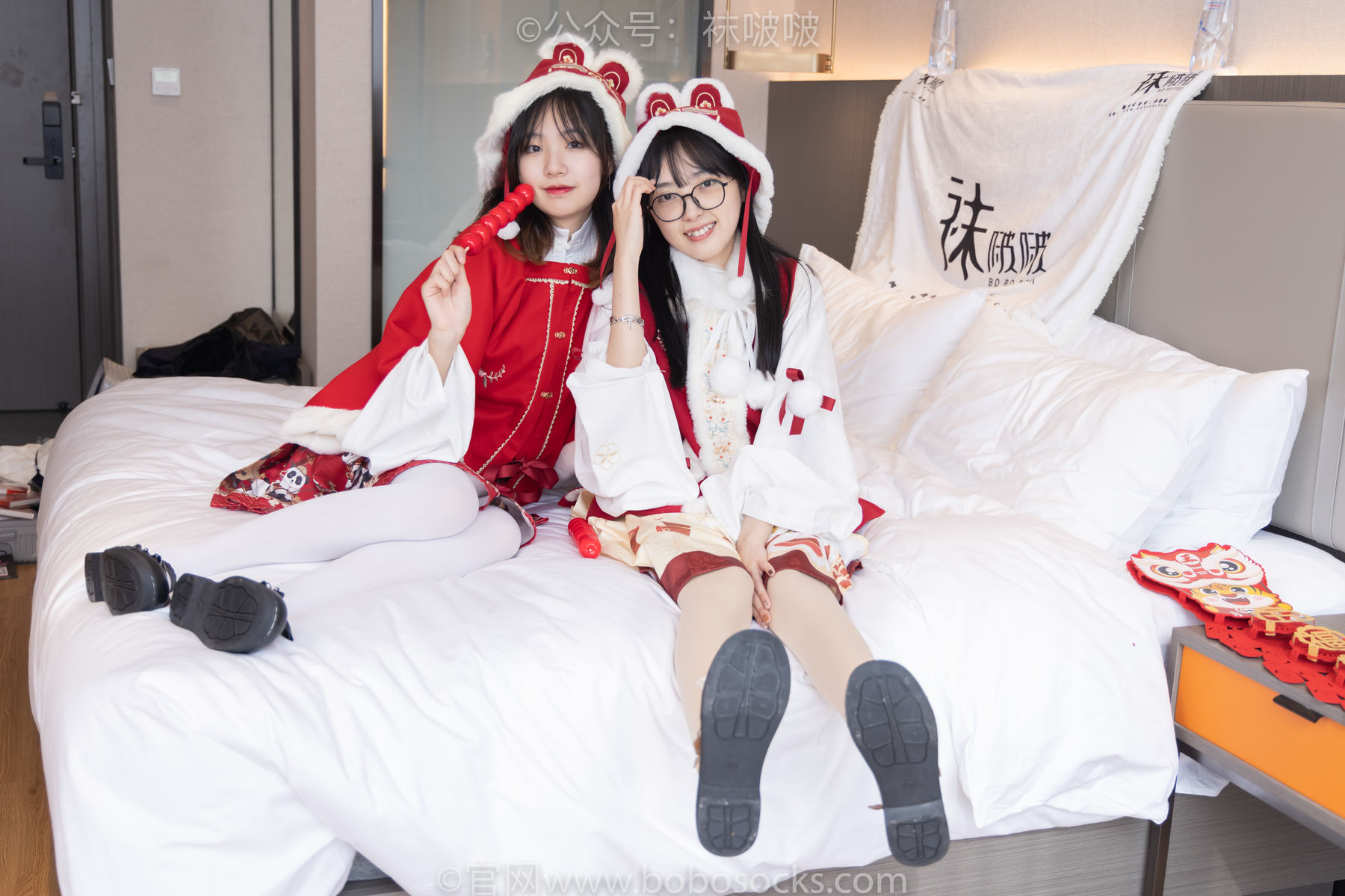 BoBoSocks袜啵啵 No.054 小甜豆与稚予-给大家拜年啦
