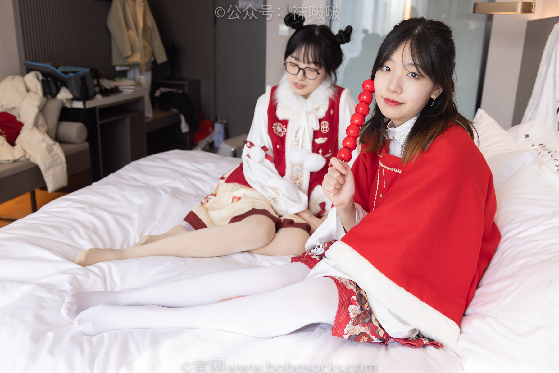 BoBoSocks袜啵啵 No.054 小甜豆与稚予-给大家拜年啦