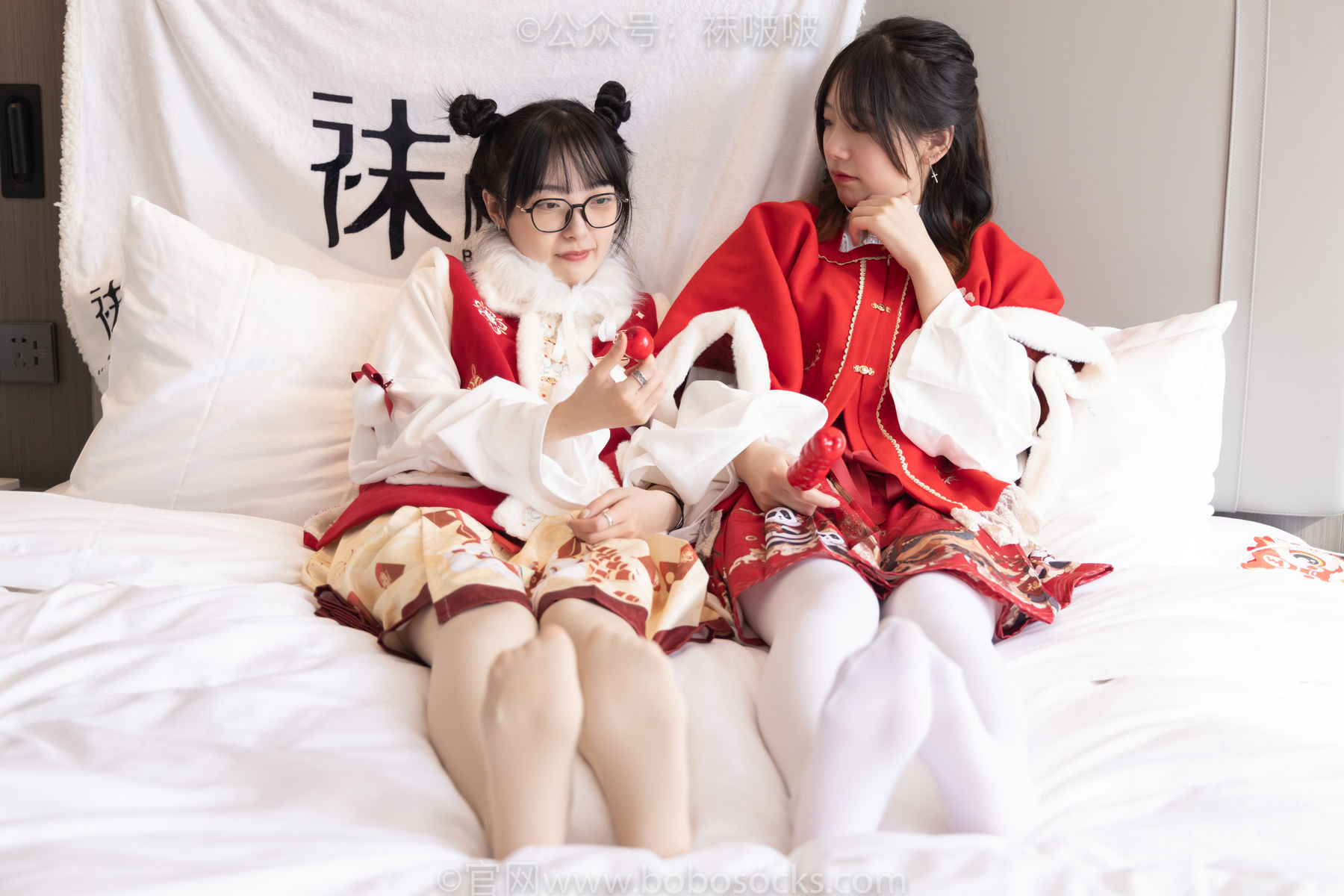BoBoSocks袜啵啵 No.054 小甜豆与稚予-给大家拜年啦