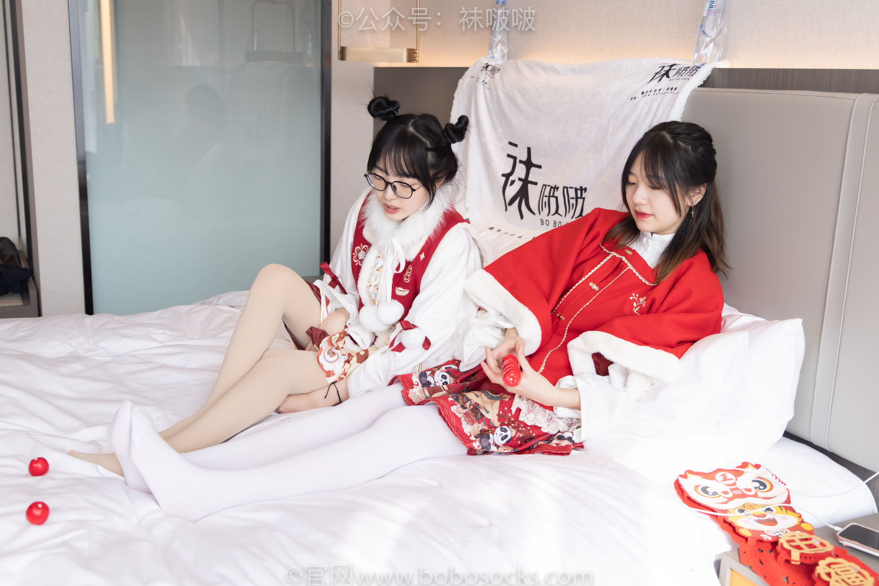 BoBoSocks袜啵啵 No.054 小甜豆与稚予-给大家拜年啦