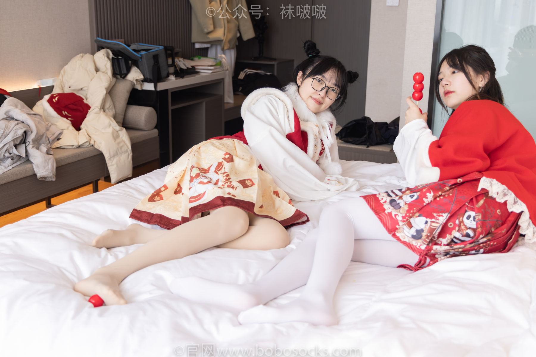 BoBoSocks袜啵啵 No.054 小甜豆与稚予-给大家拜年啦