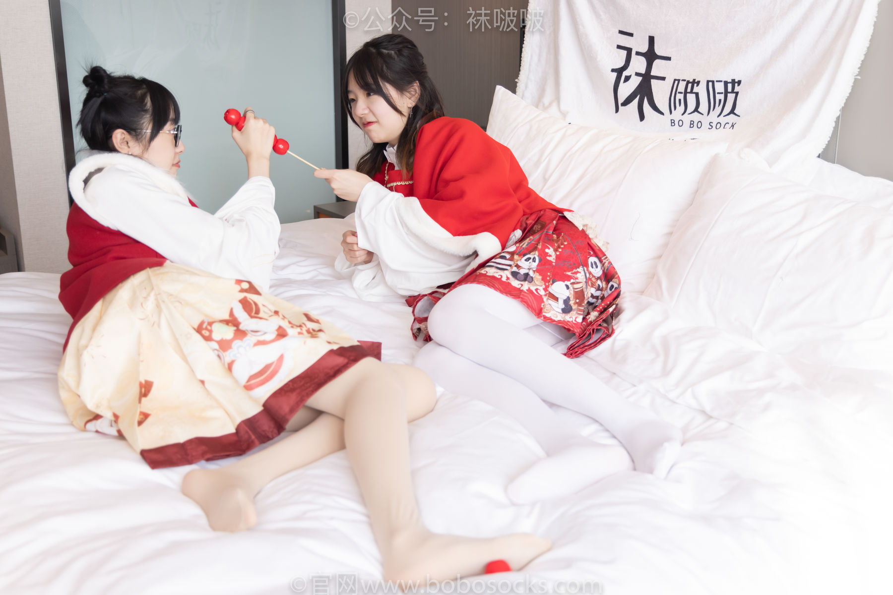 BoBoSocks袜啵啵 No.054 小甜豆与稚予-给大家拜年啦