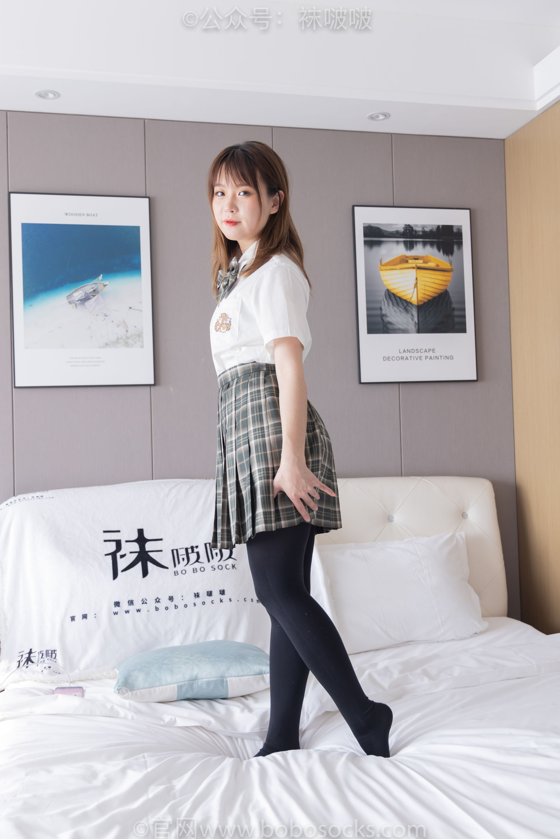 BoBoSocks袜啵啵 No.056 朵朵-JK制服、皮鞋、厚黑丝