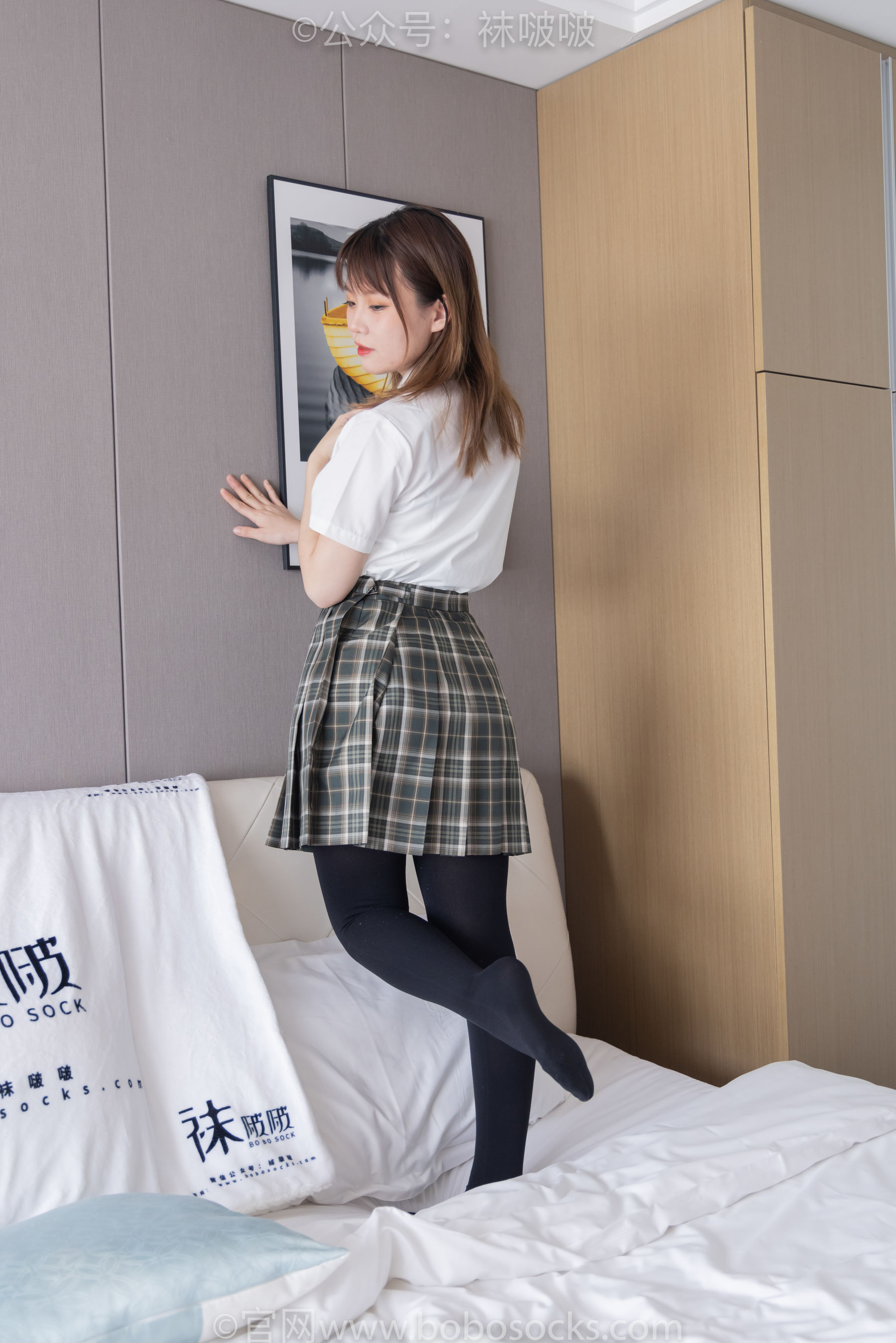 BoBoSocks袜啵啵 No.056 朵朵-JK制服、皮鞋、厚黑丝