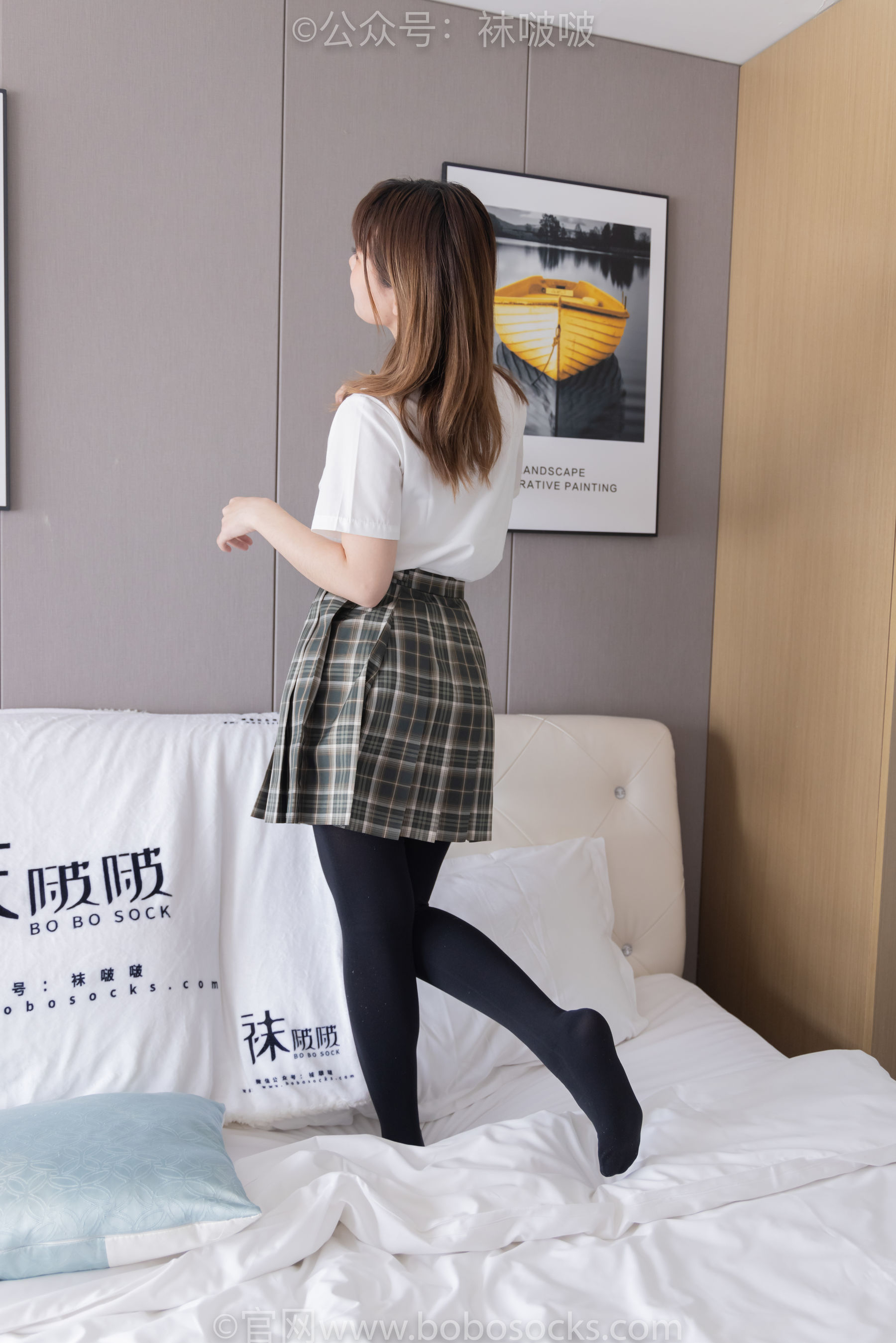 BoBoSocks袜啵啵 No.056 朵朵-JK制服、皮鞋、厚黑丝