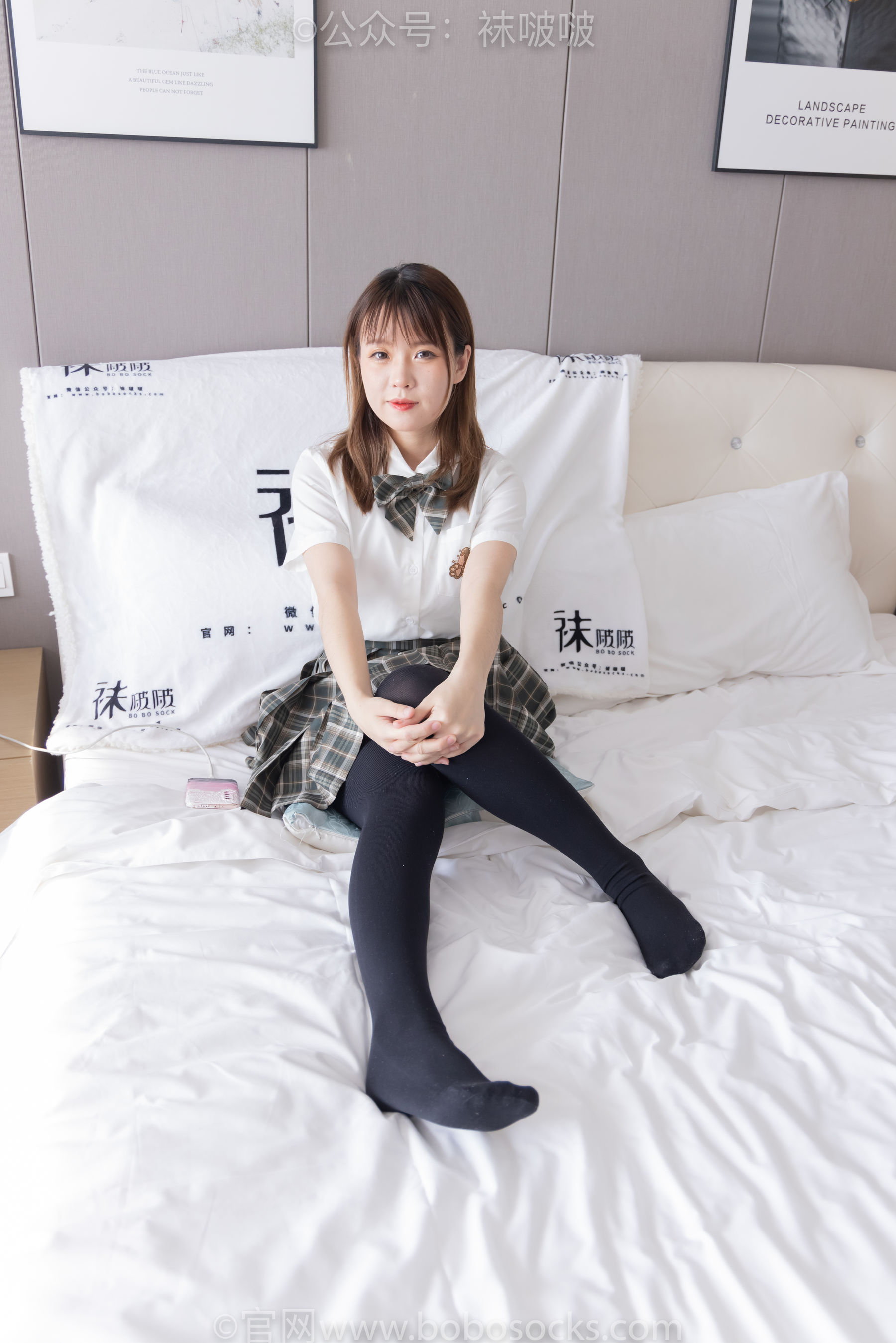 BoBoSocks袜啵啵 No.056 朵朵-JK制服、皮鞋、厚黑丝