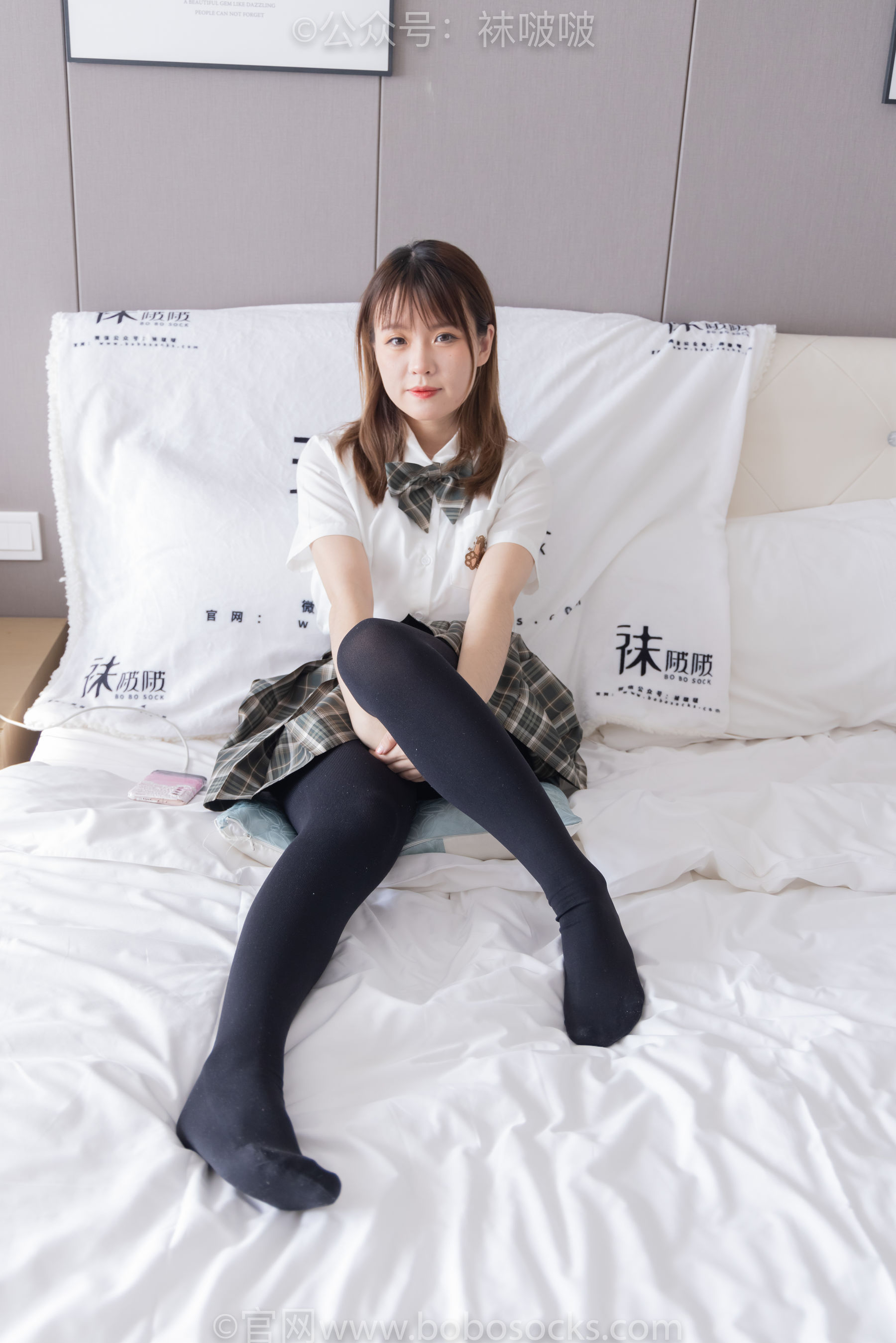 BoBoSocks袜啵啵 No.056 朵朵-JK制服、皮鞋、厚黑丝
