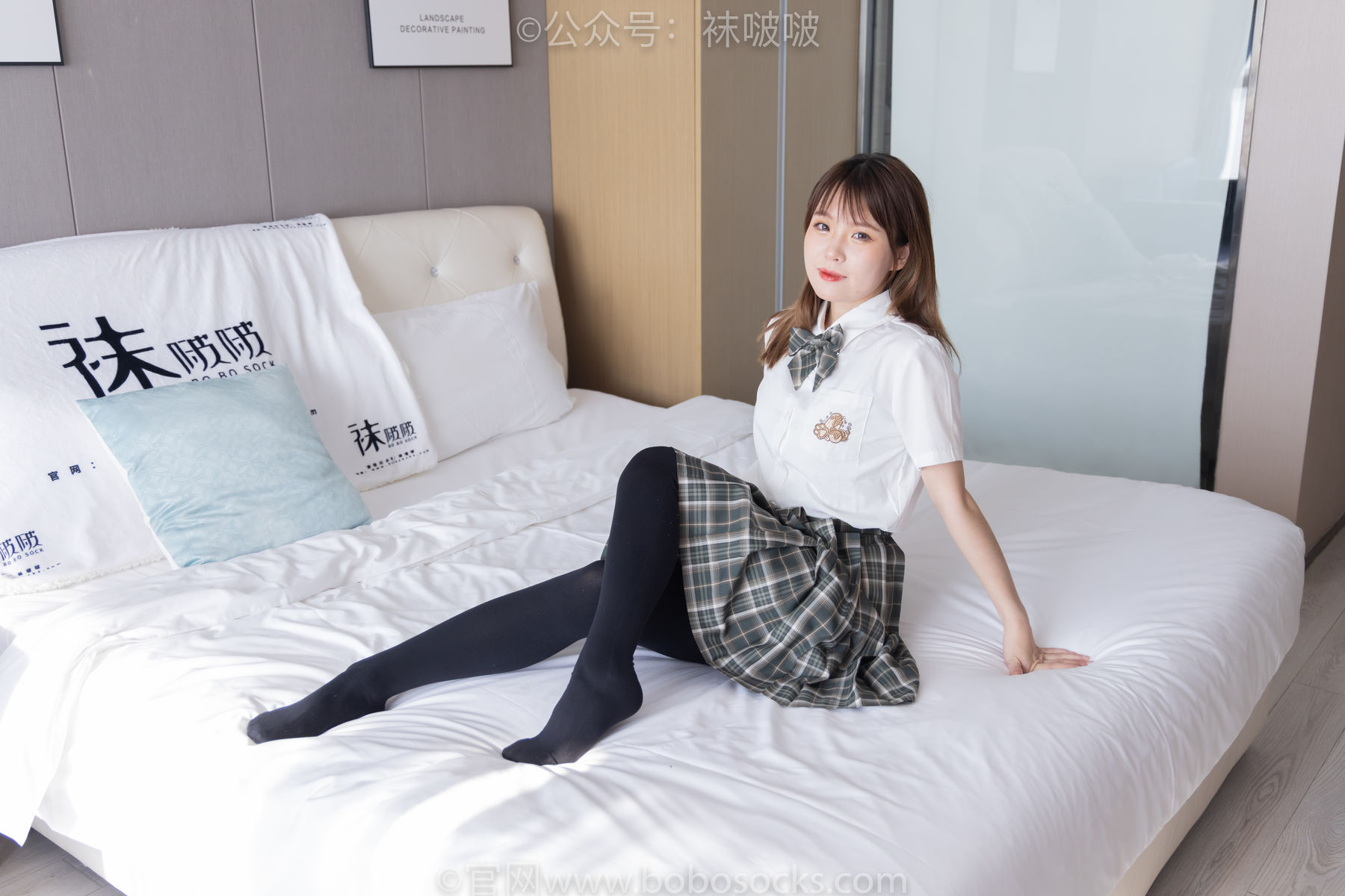 BoBoSocks袜啵啵 No.056 朵朵-JK制服、皮鞋、厚黑丝