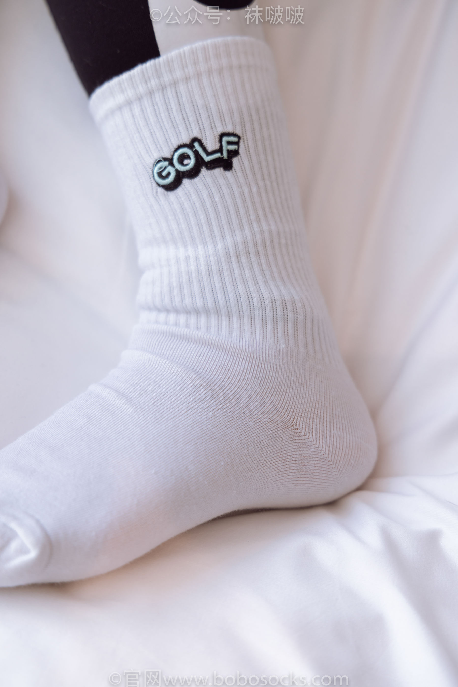 BoBoSocks袜啵啵 No.059 砂糖-AJ板鞋、白棉袜、裸足