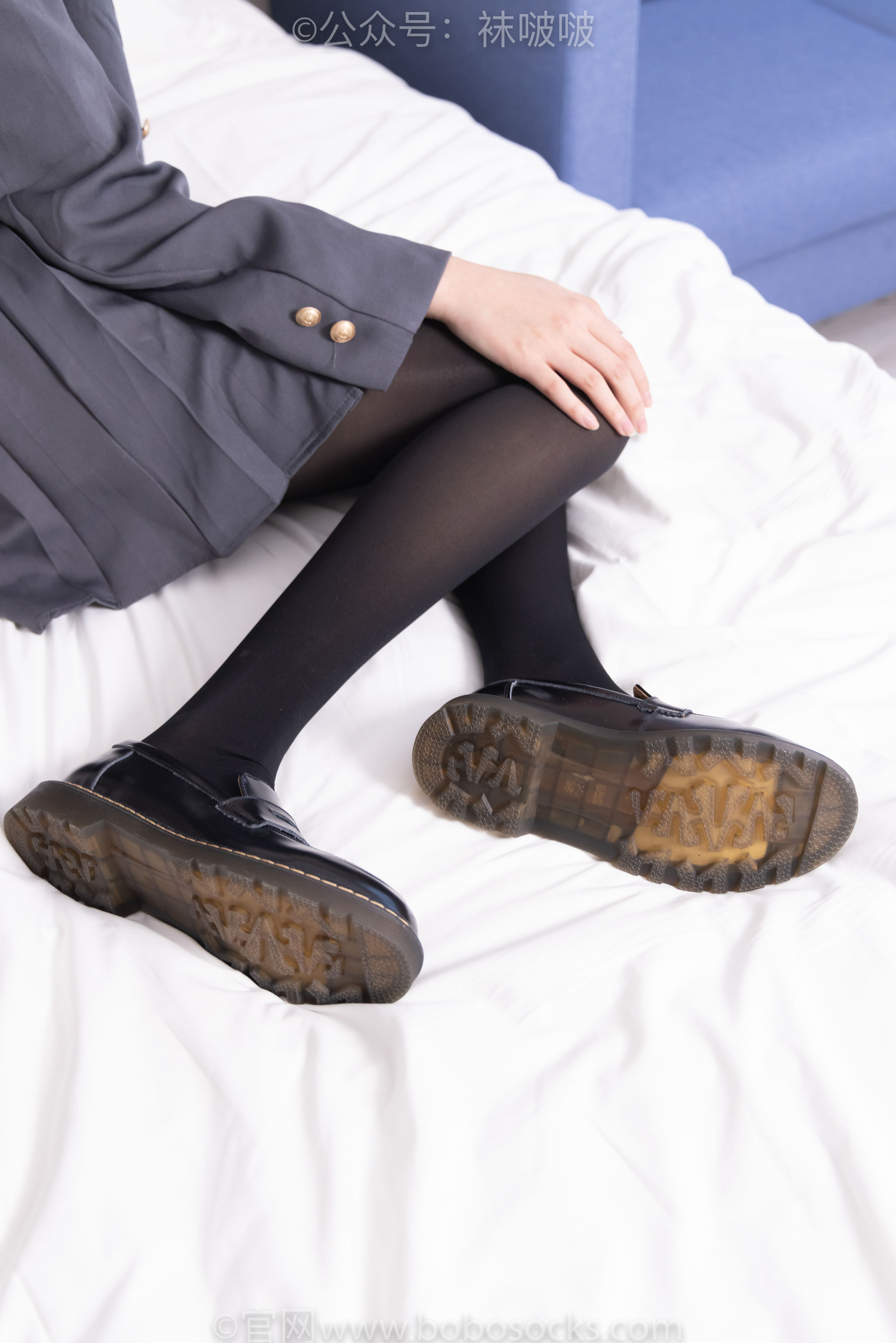 BoBoSocks袜啵啵 No.060 小甜豆-JK制服、皮鞋、厚黑丝