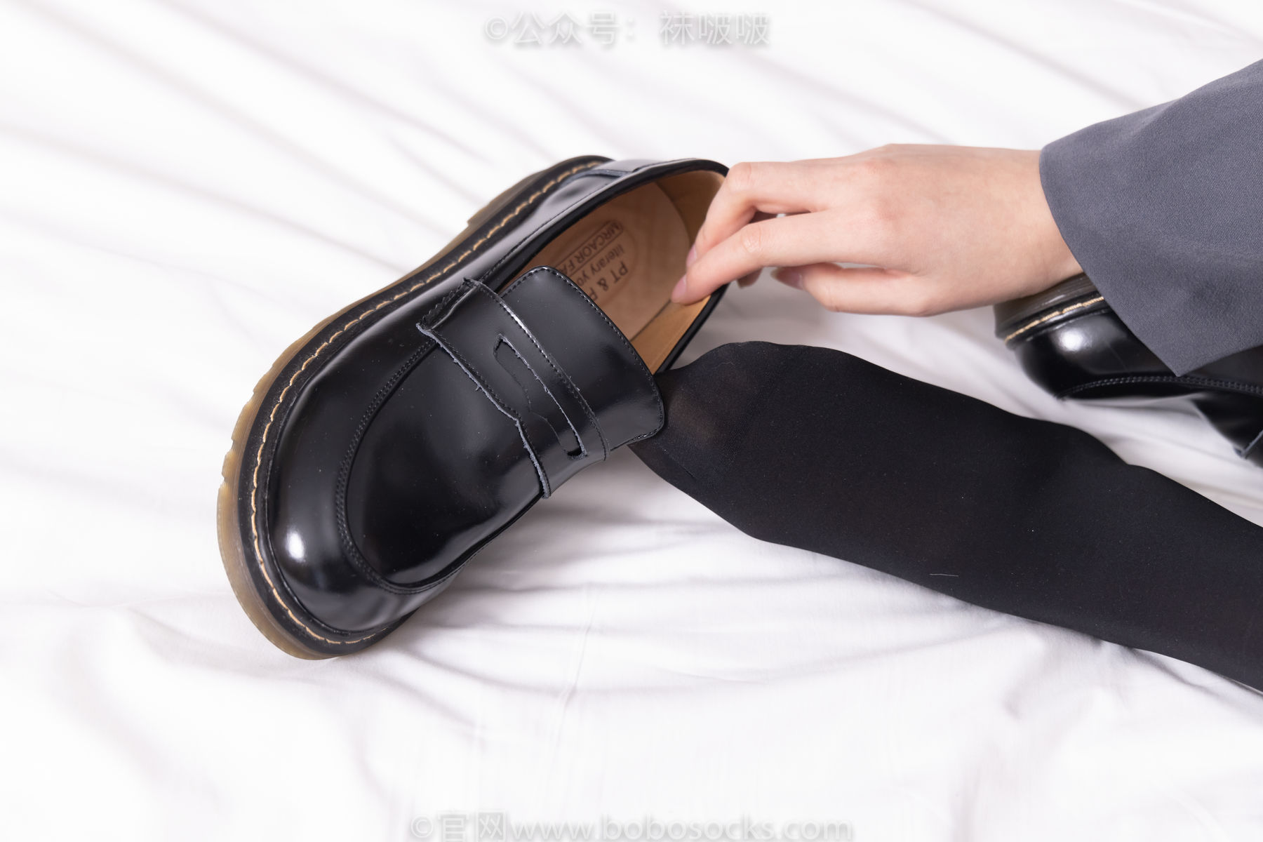 BoBoSocks袜啵啵 No.060 小甜豆-JK制服、皮鞋、厚黑丝