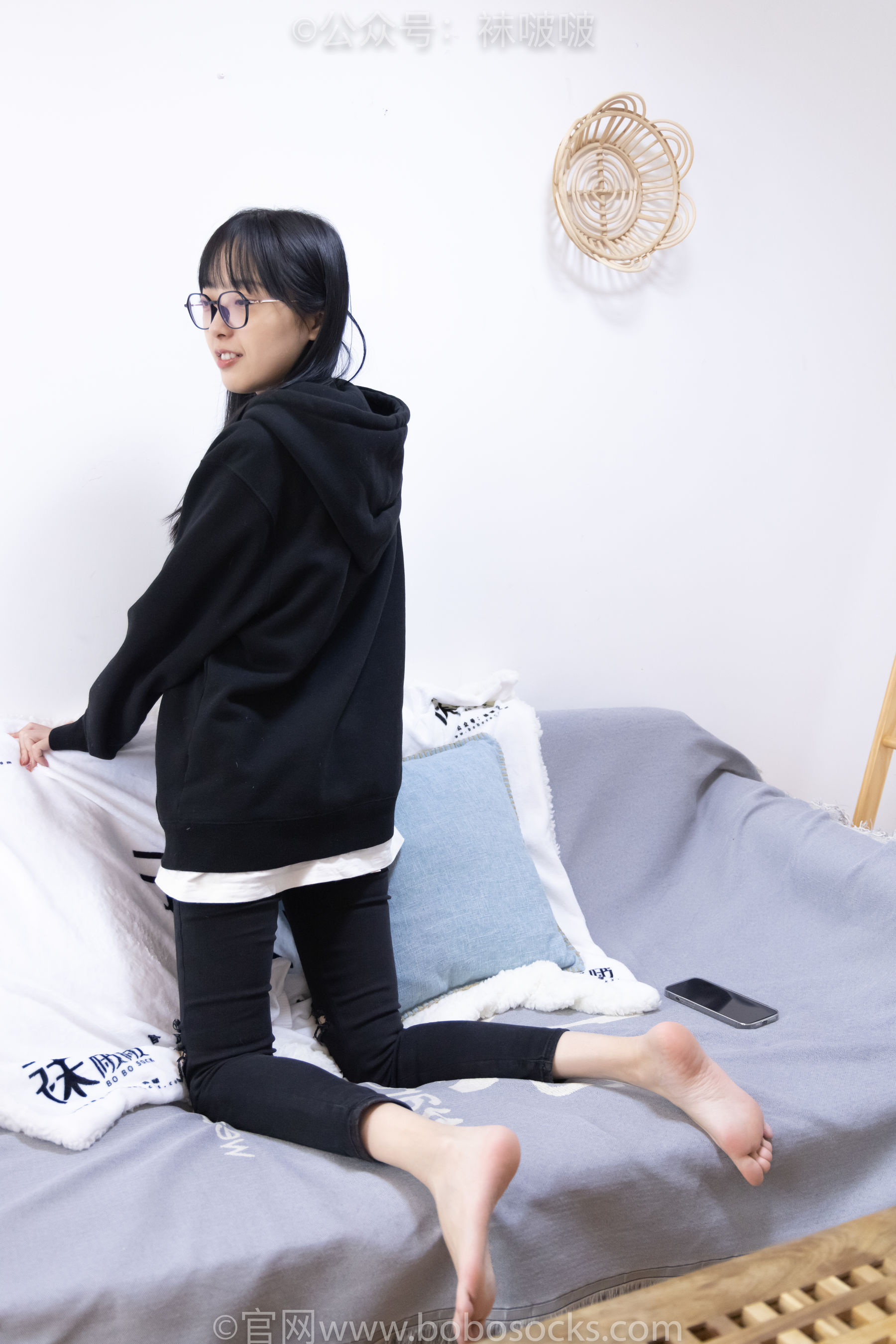 BoBoSocks袜啵啵 No.061 稚予-短靴、白棉袜、裸足