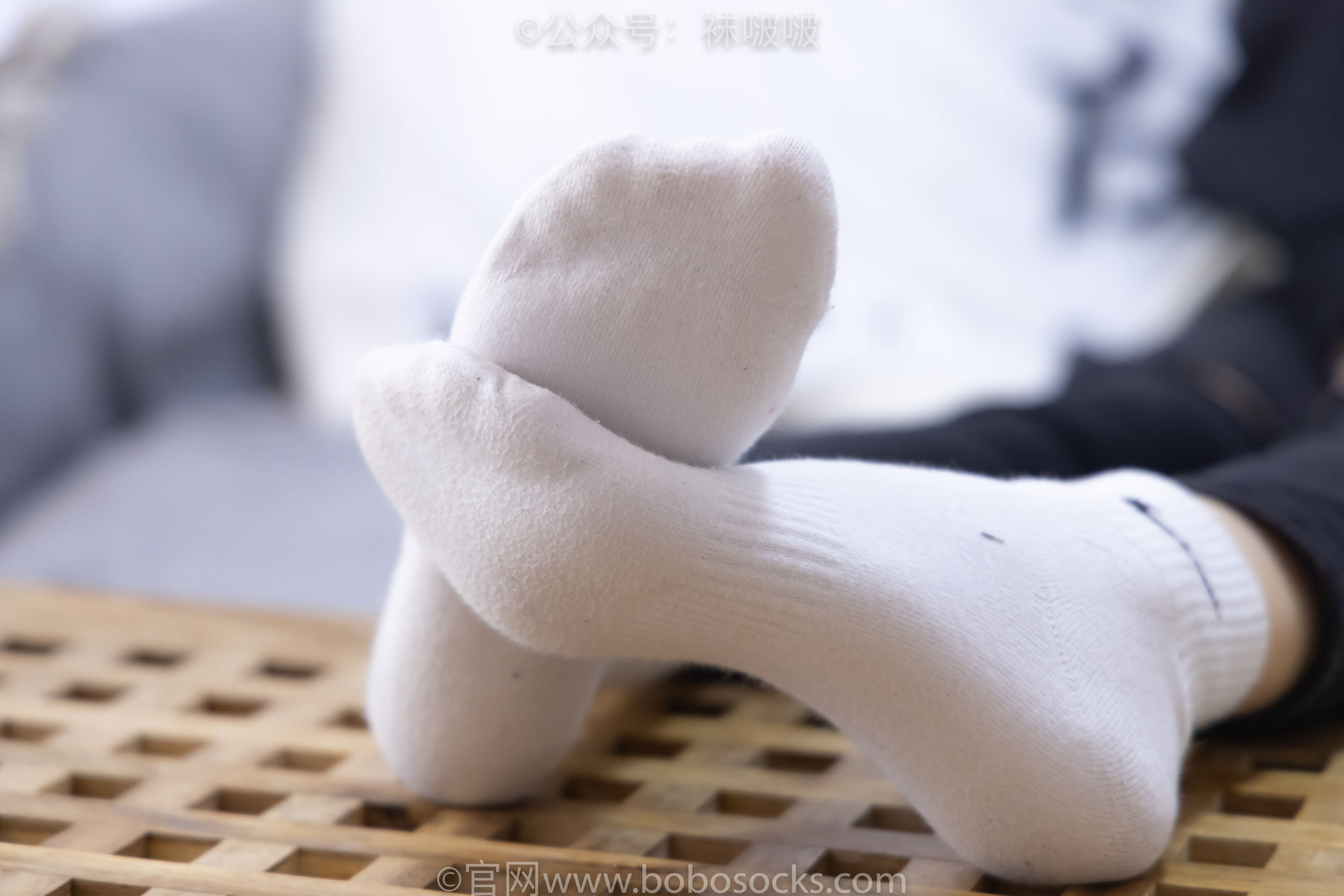 BoBoSocks袜啵啵 No.061 稚予-短靴、白棉袜、裸足