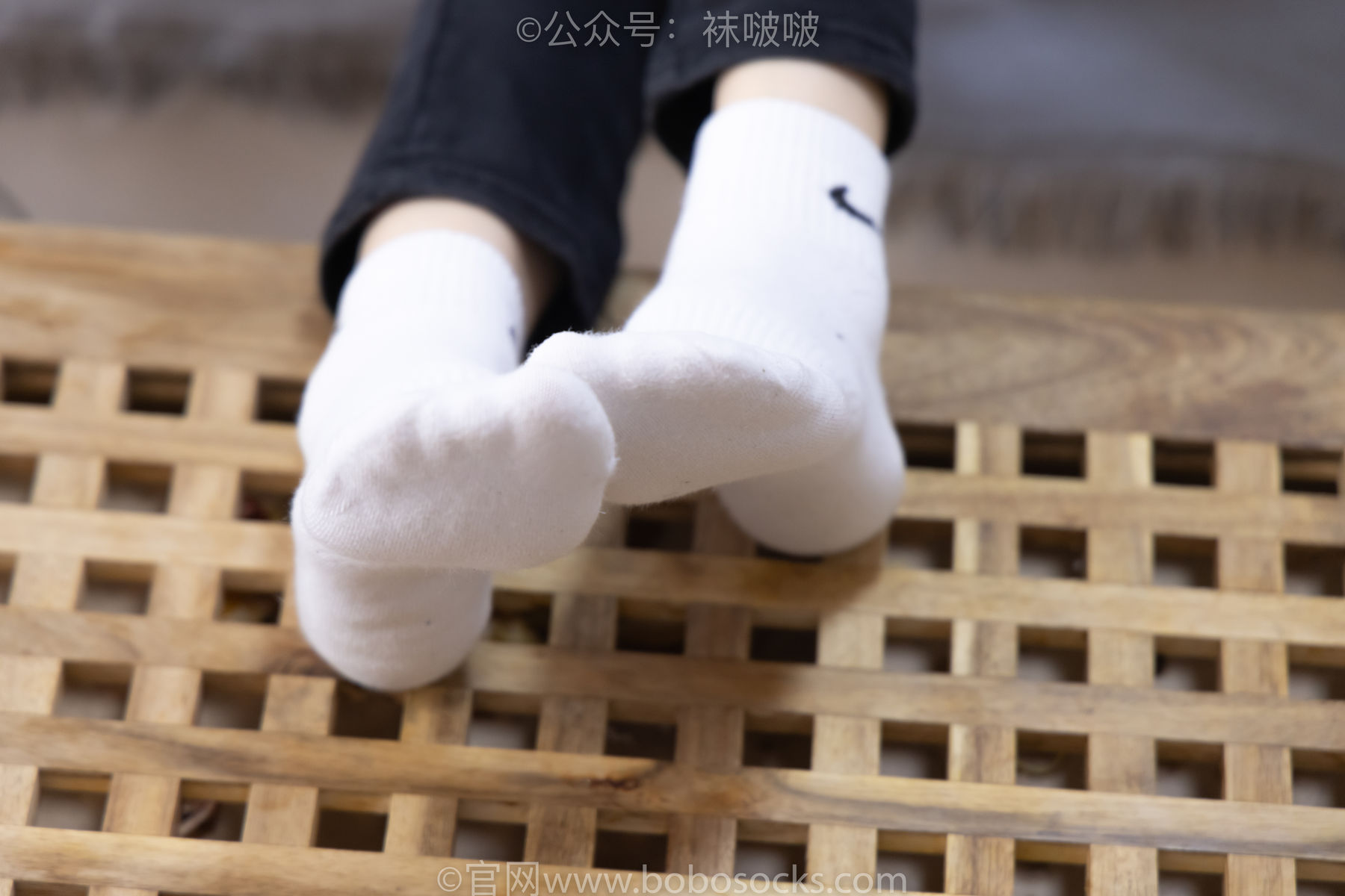 BoBoSocks袜啵啵 No.061 稚予-短靴、白棉袜、裸足