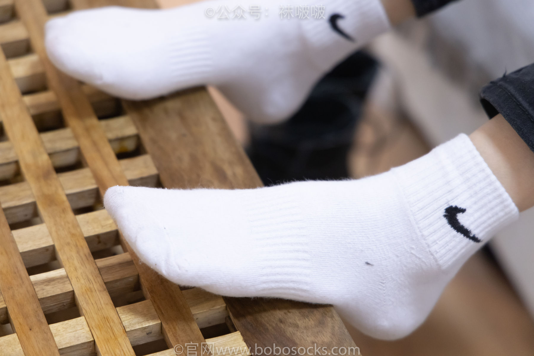 BoBoSocks袜啵啵 No.061 稚予-短靴、白棉袜、裸足
