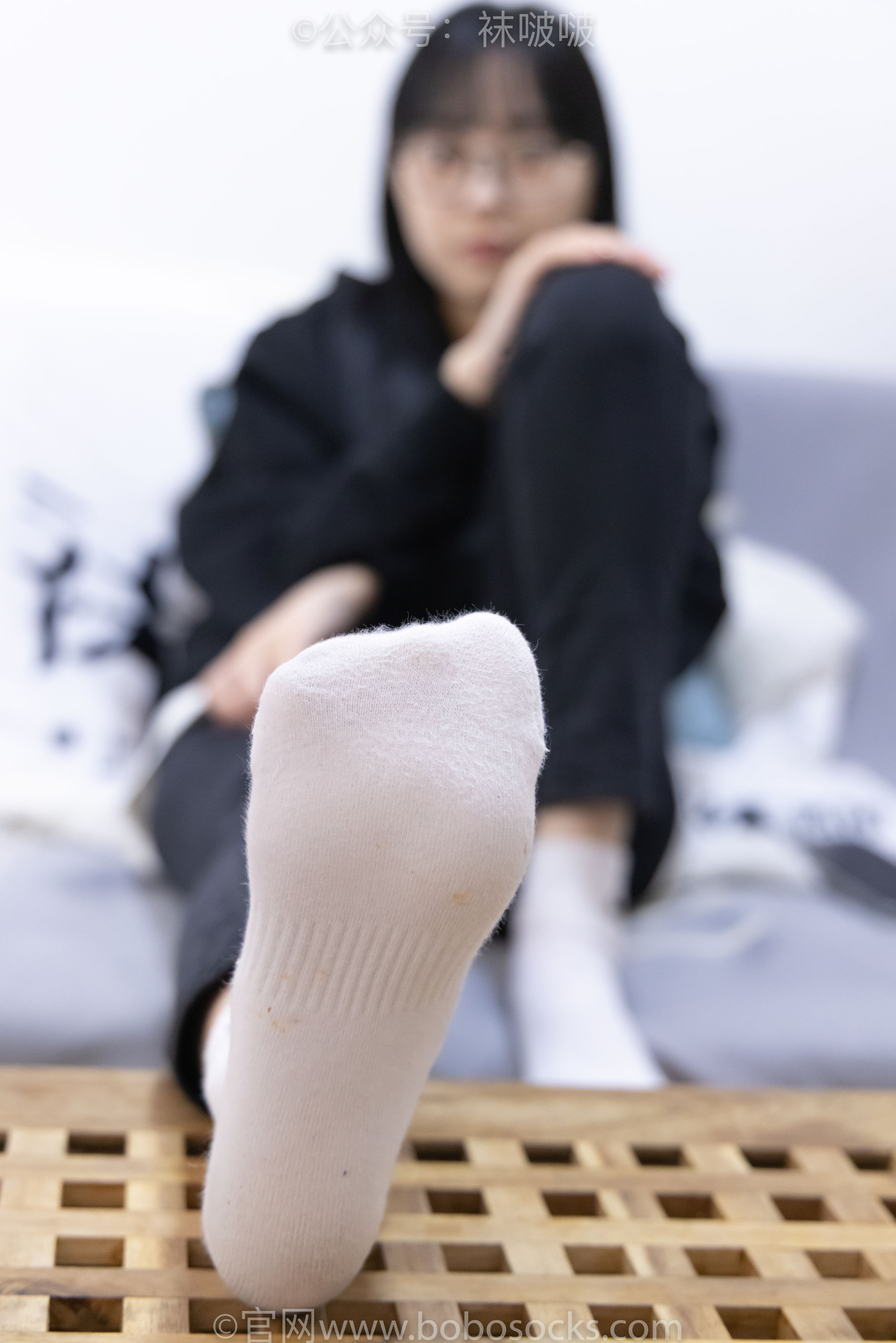 BoBoSocks袜啵啵 No.061 稚予-短靴、白棉袜、裸足