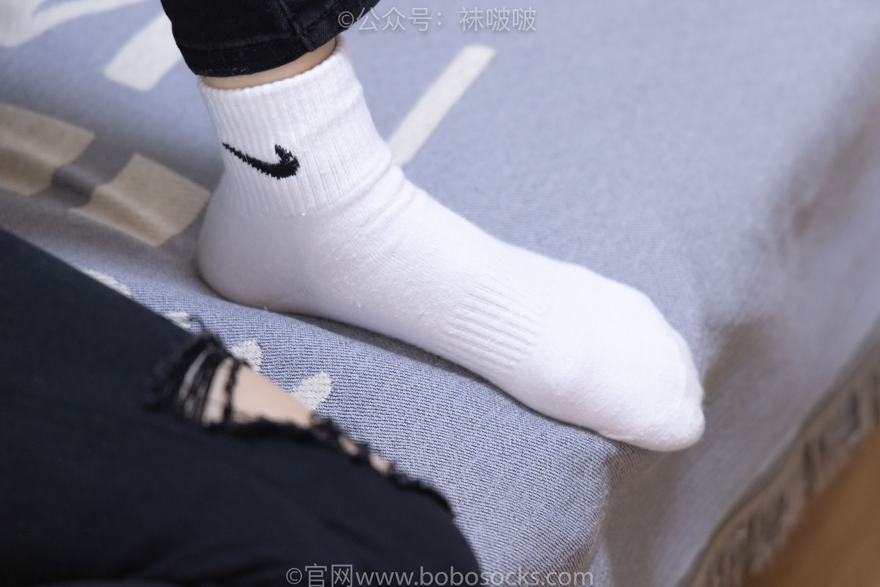BoBoSocks袜啵啵 No.061 稚予-短靴、白棉袜、裸足