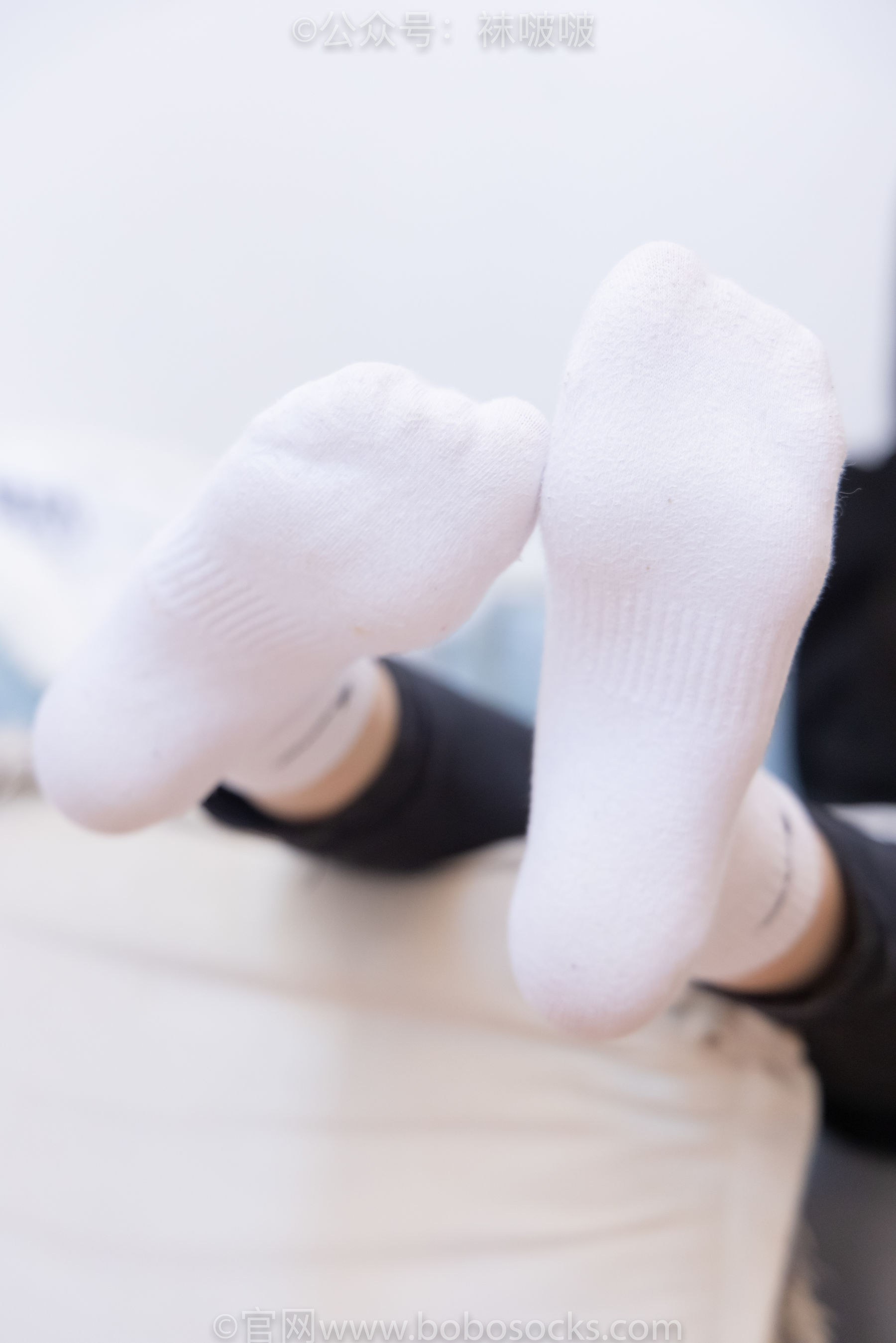 BoBoSocks袜啵啵 No.061 稚予-短靴、白棉袜、裸足