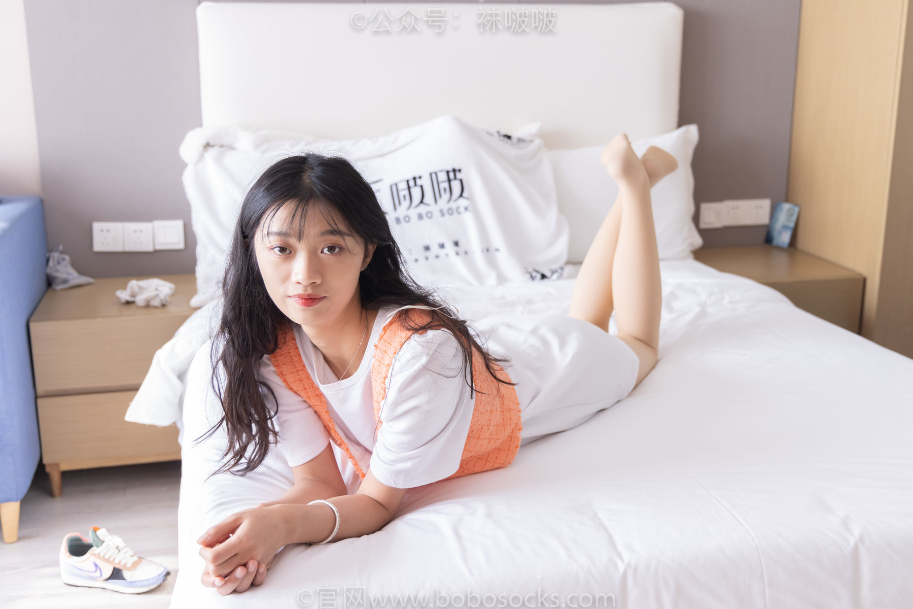 BoBoSocks袜啵啵 No.062 涵涵-运动鞋、白棉袜、厚肉丝
