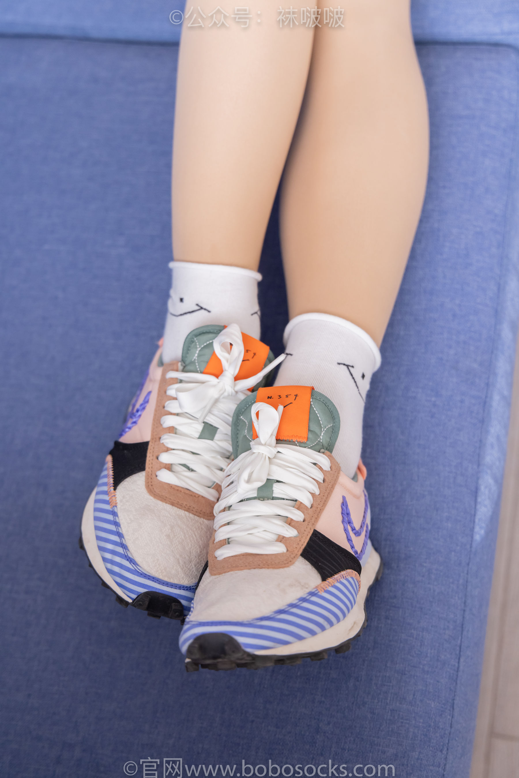 BoBoSocks袜啵啵 No.062 涵涵-运动鞋、白棉袜、厚肉丝