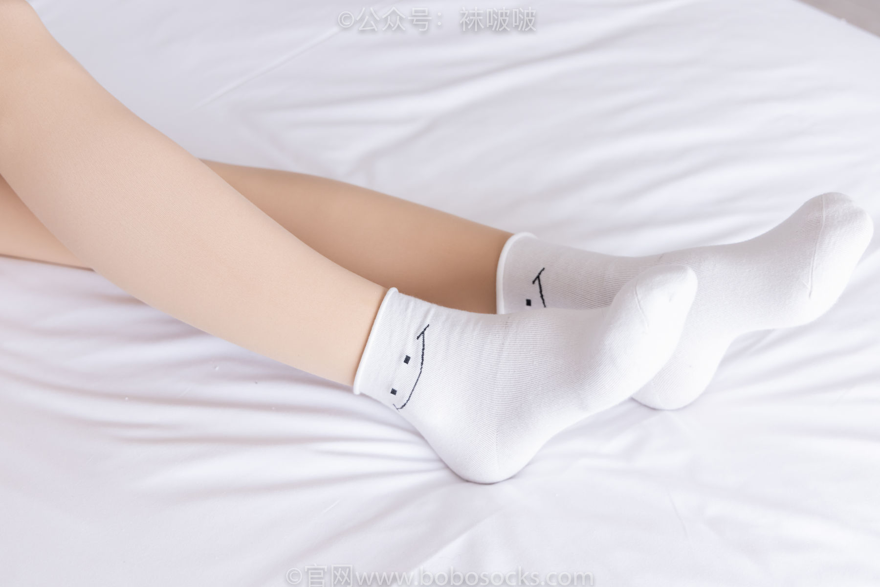 BoBoSocks袜啵啵 No.062 涵涵-运动鞋、白棉袜、厚肉丝
