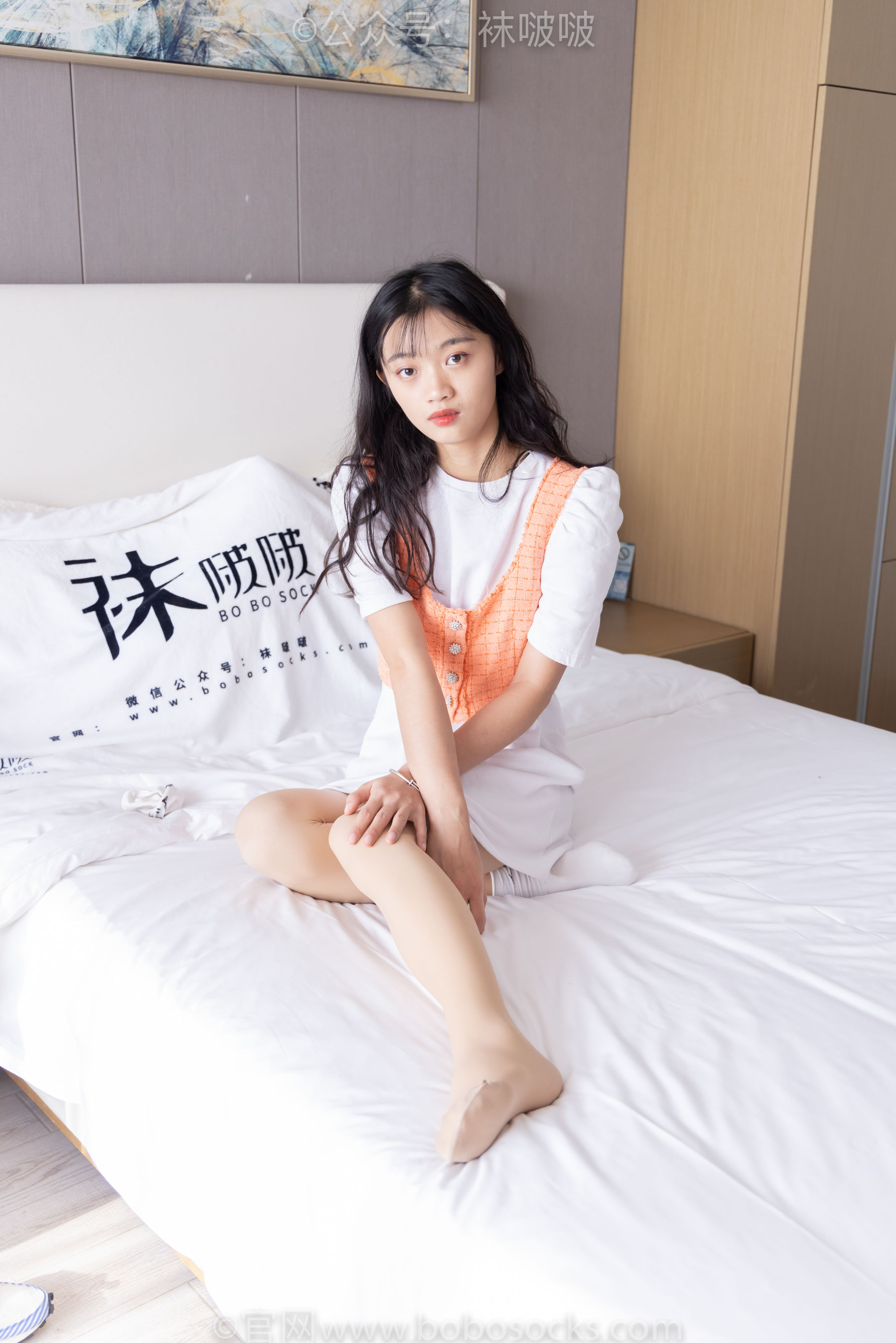 BoBoSocks袜啵啵 No.062 涵涵-运动鞋、白棉袜、厚肉丝