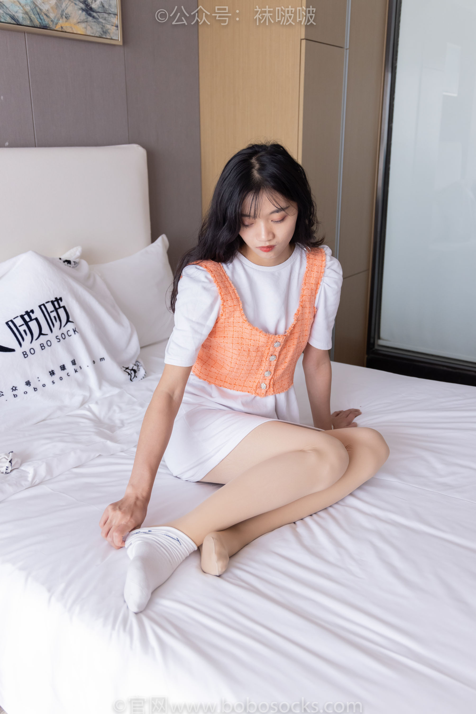 BoBoSocks袜啵啵 No.062 涵涵-运动鞋、白棉袜、厚肉丝