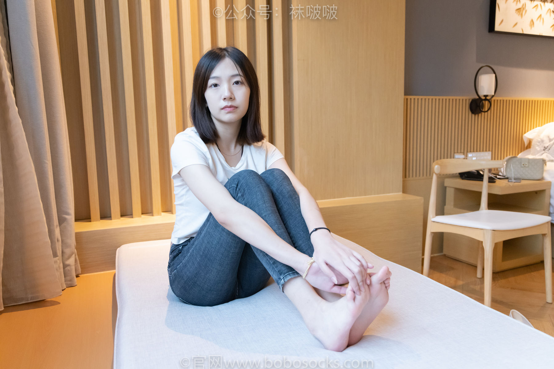BoBoSocks袜啵啵 No.063 小甜豆-平底鞋、短肉丝、短咖啡丝、裸足