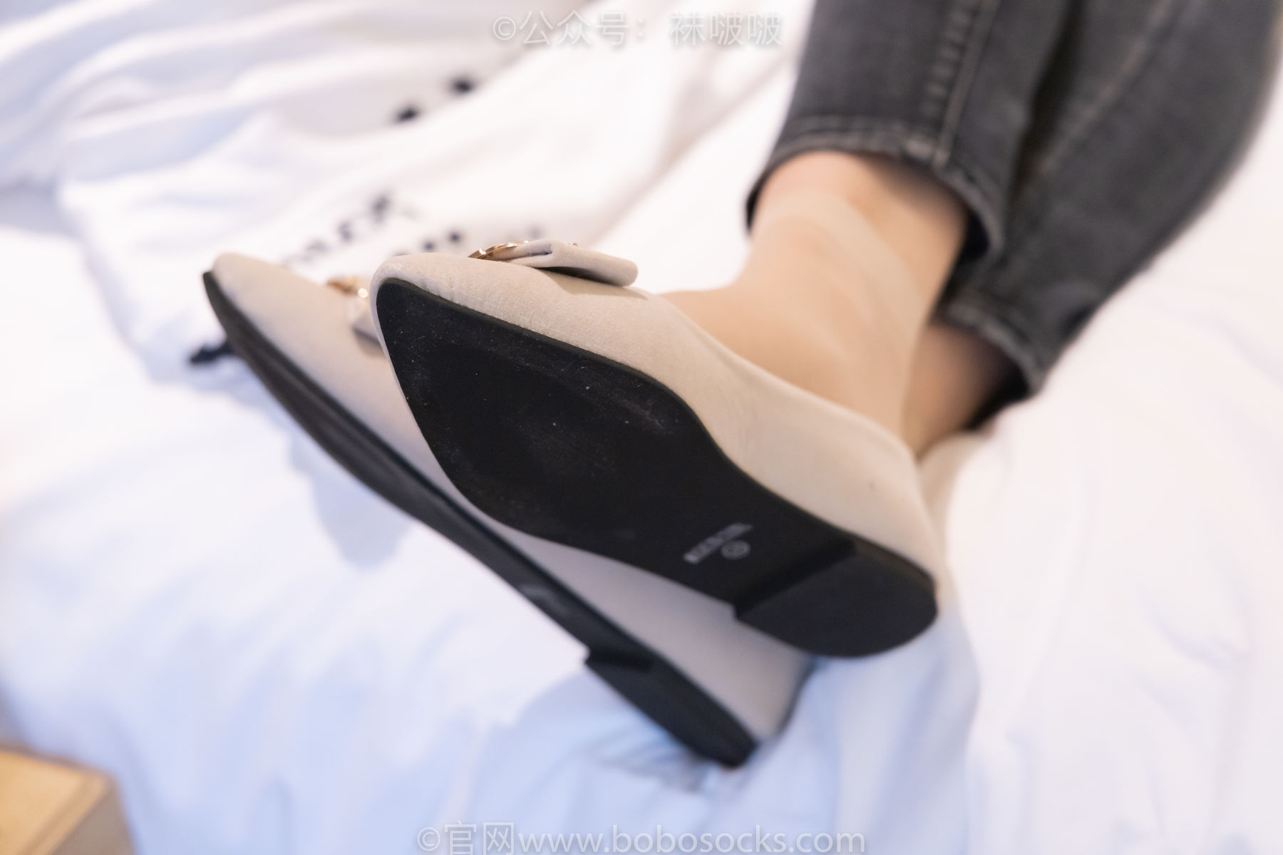 BoBoSocks袜啵啵 No.063 小甜豆-平底鞋、短肉丝、短咖啡丝、裸足
