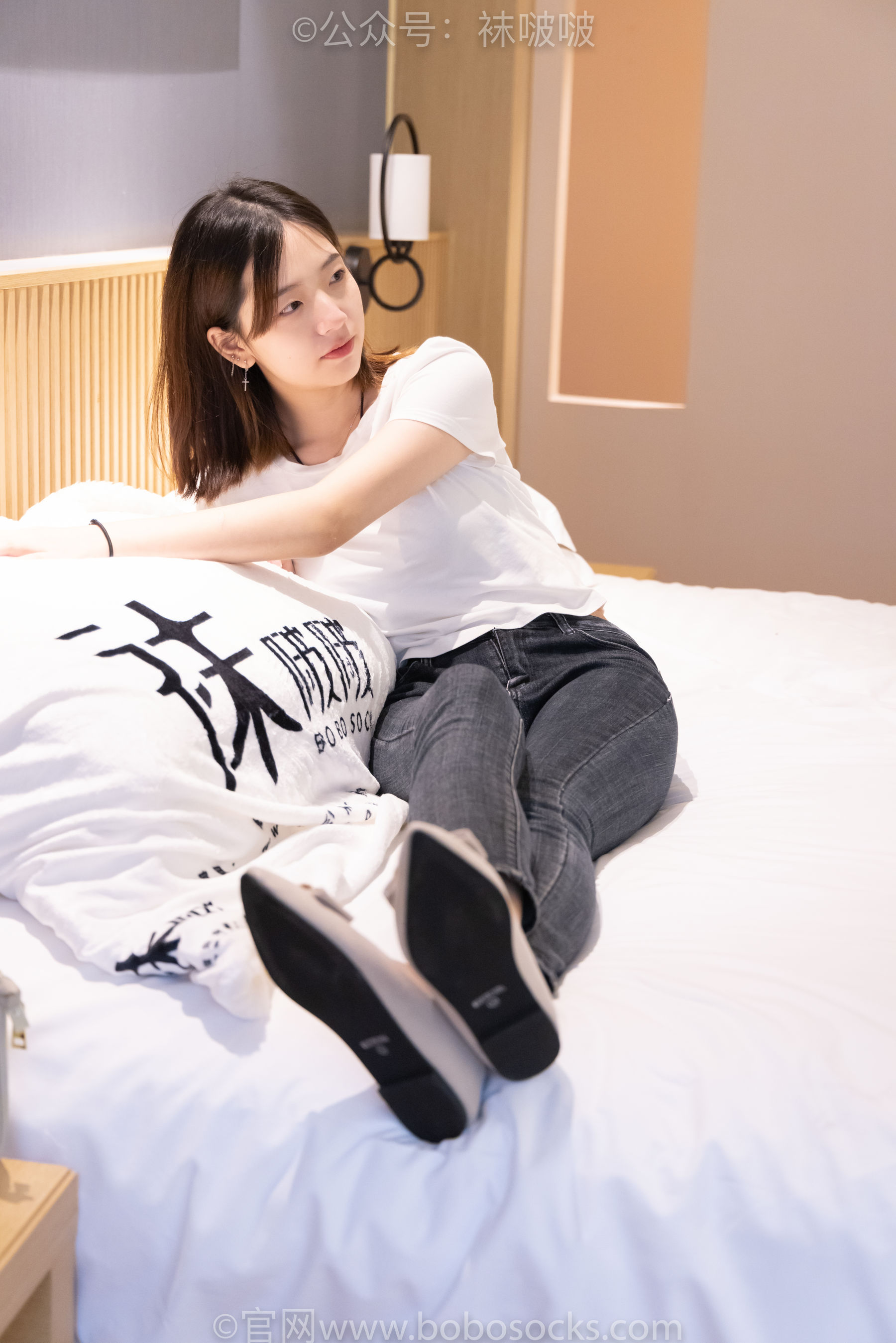 BoBoSocks袜啵啵 No.063 小甜豆-平底鞋、短肉丝、短咖啡丝、裸足