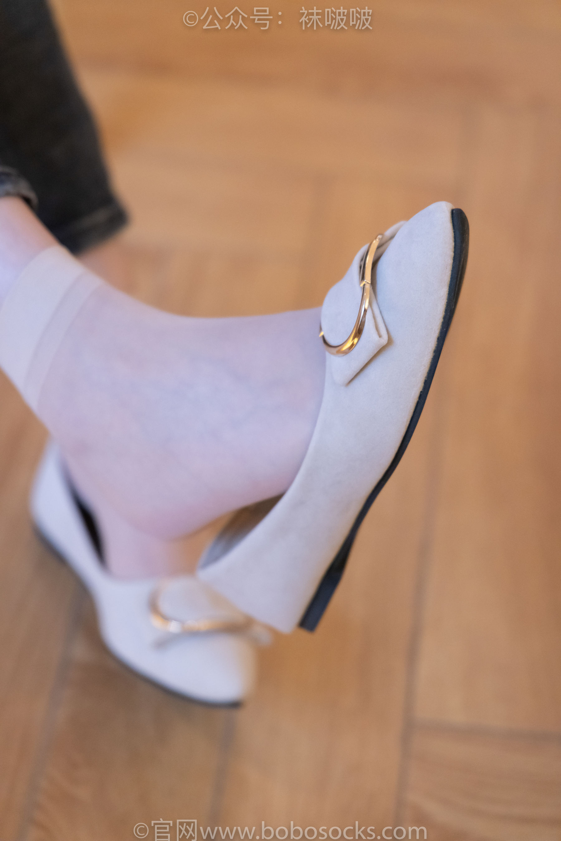 BoBoSocks袜啵啵 No.063 小甜豆-平底鞋、短肉丝、短咖啡丝、裸足