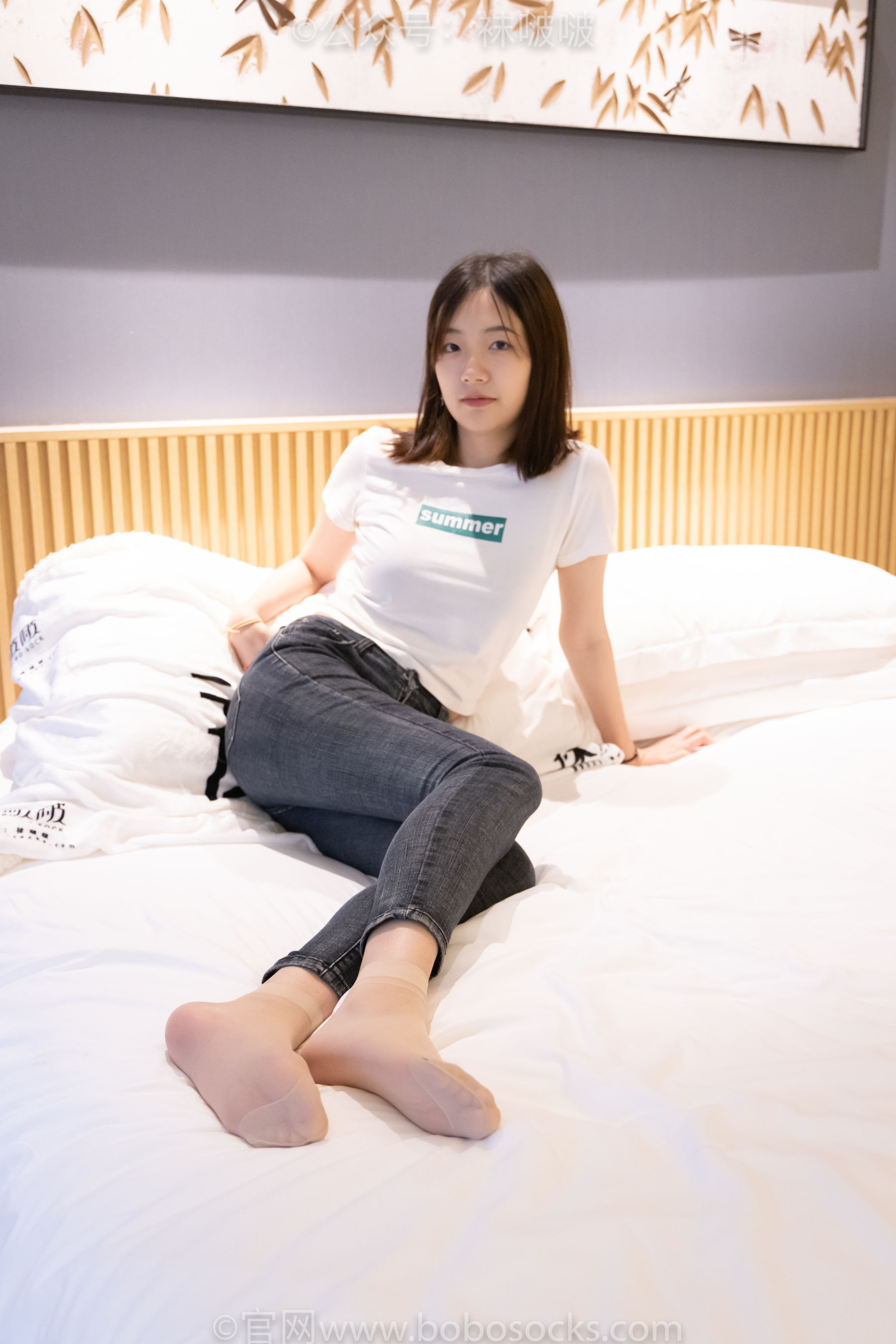 BoBoSocks袜啵啵 No.063 小甜豆-平底鞋、短肉丝、短咖啡丝、裸足
