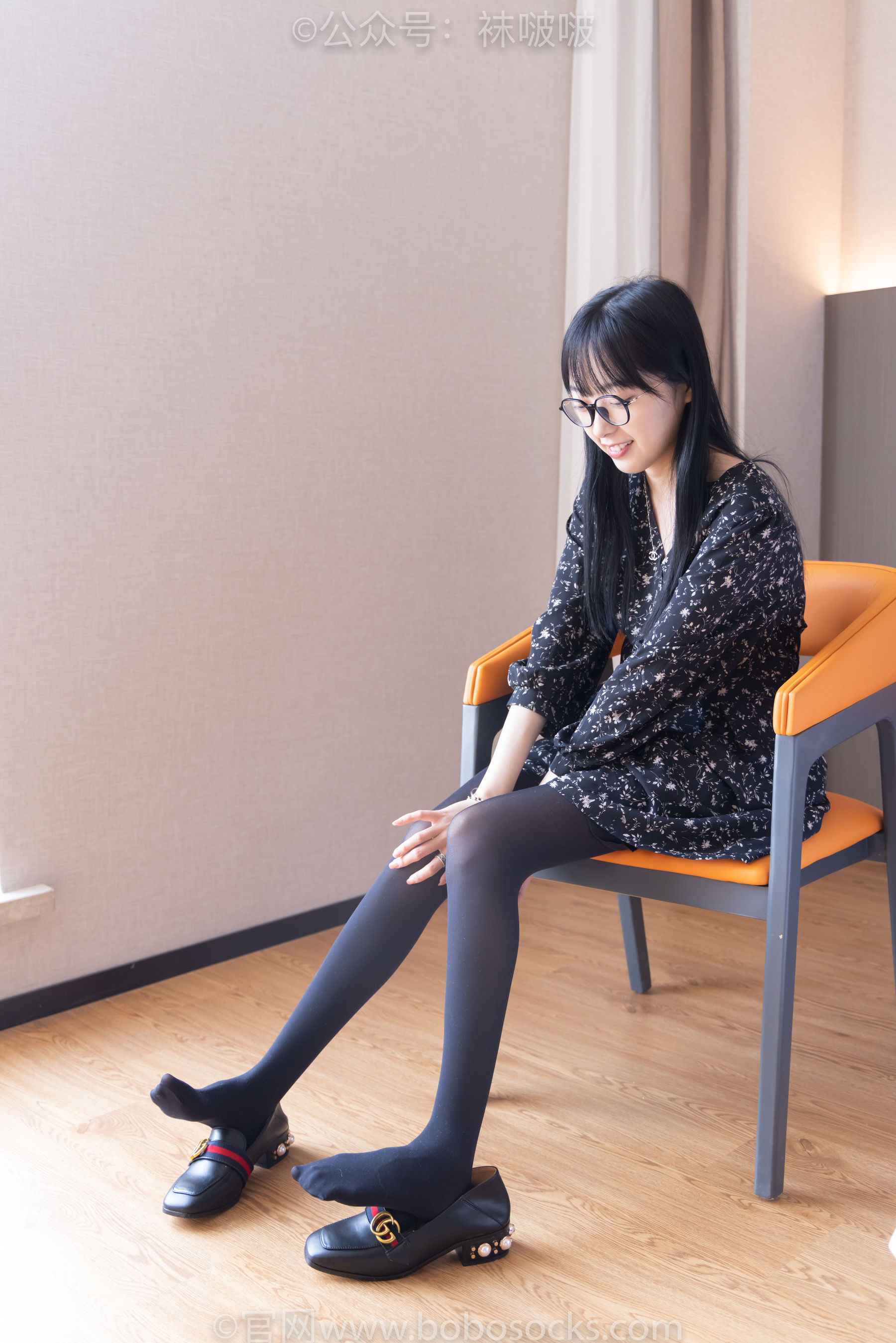 BoBoSocks袜啵啵 No.064 稚予-平底鞋、厚黑丝