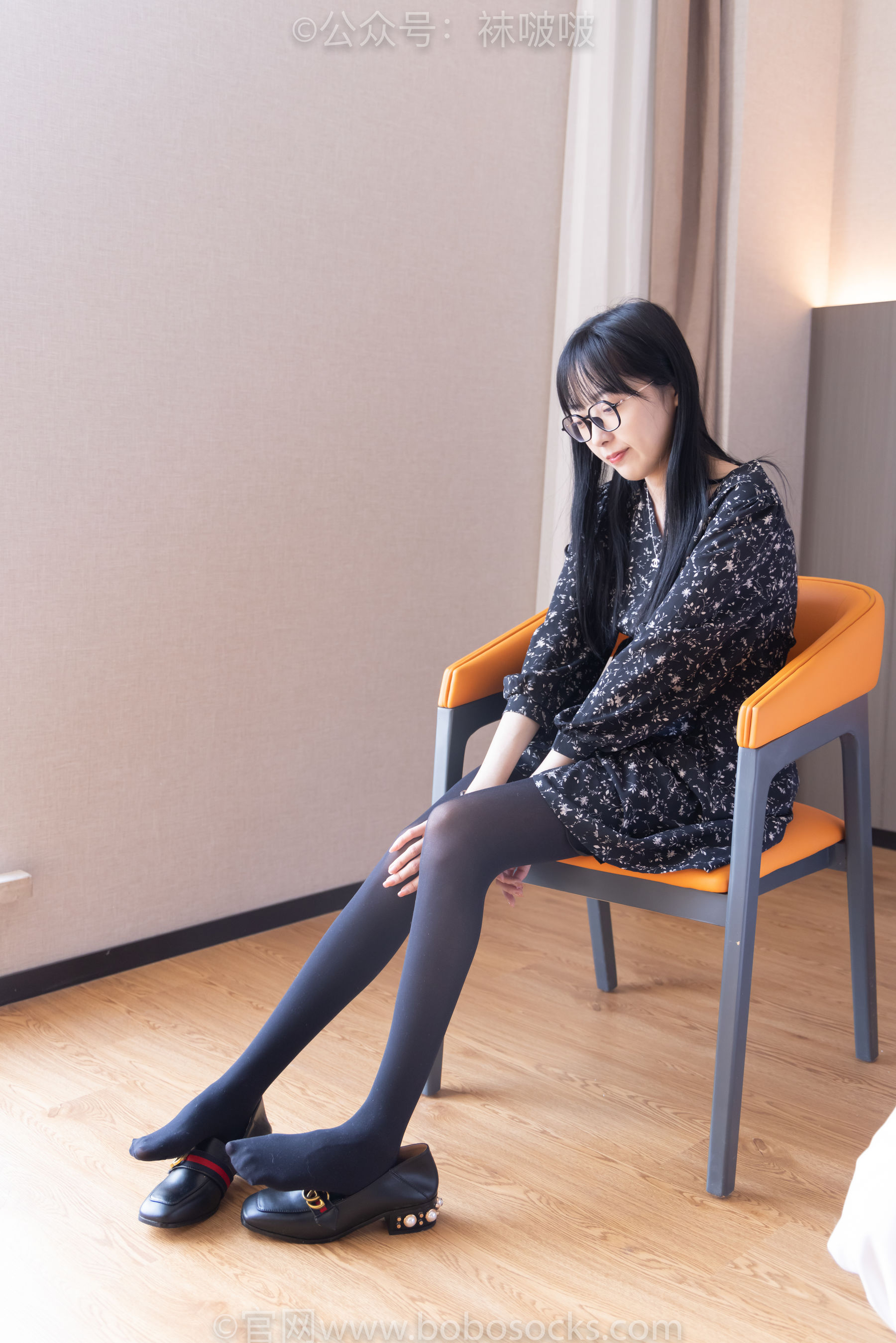 BoBoSocks袜啵啵 No.064 稚予-平底鞋、厚黑丝