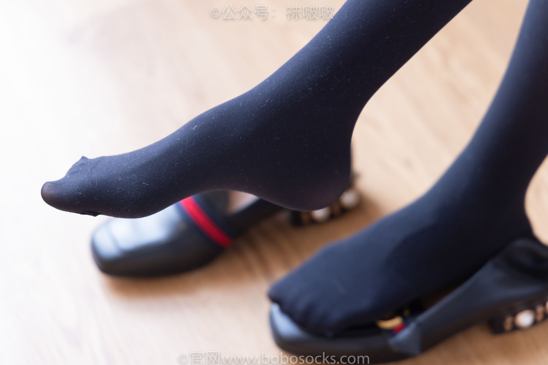BoBoSocks袜啵啵 No.064 稚予-平底鞋、厚黑丝