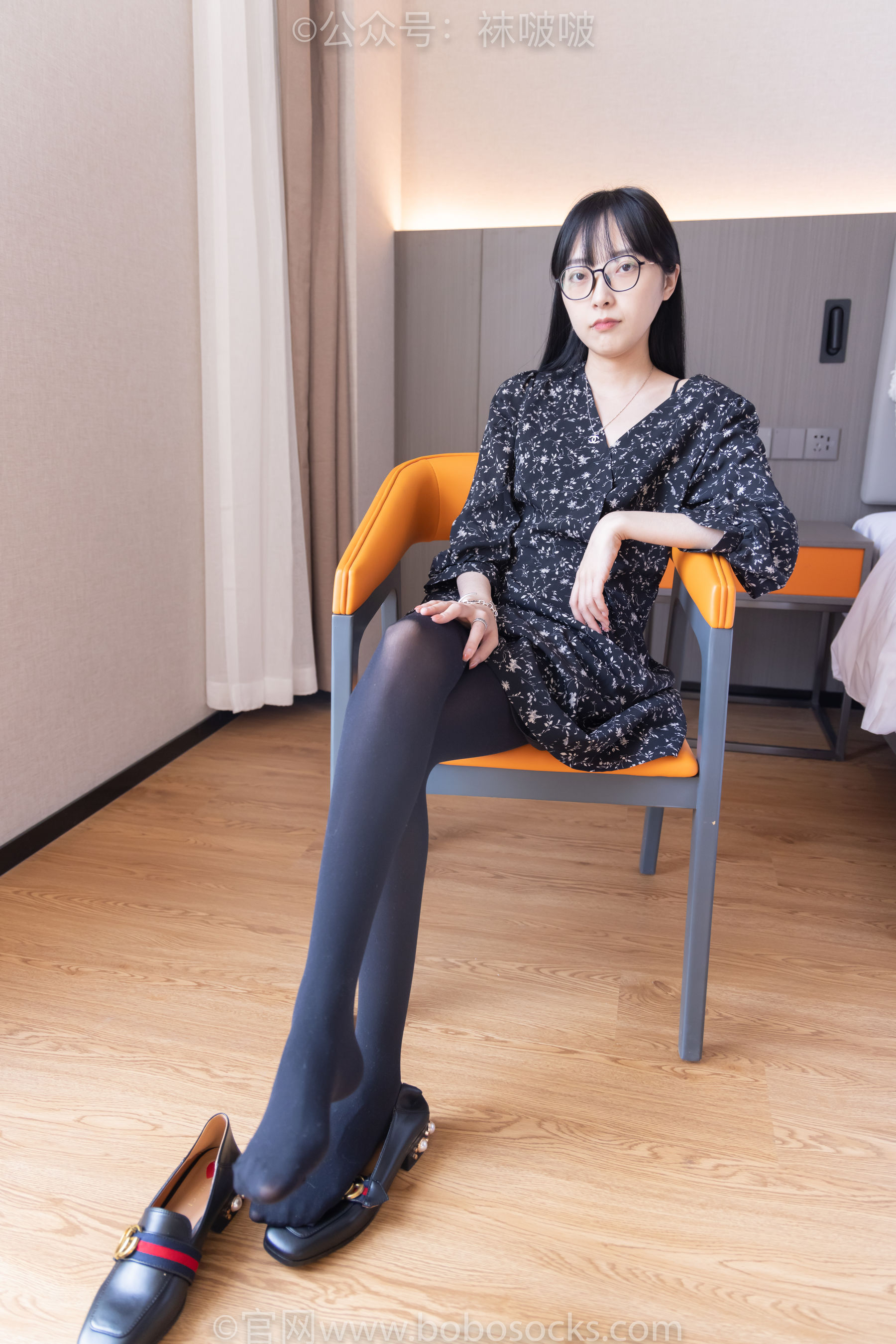 BoBoSocks袜啵啵 No.064 稚予-平底鞋、厚黑丝