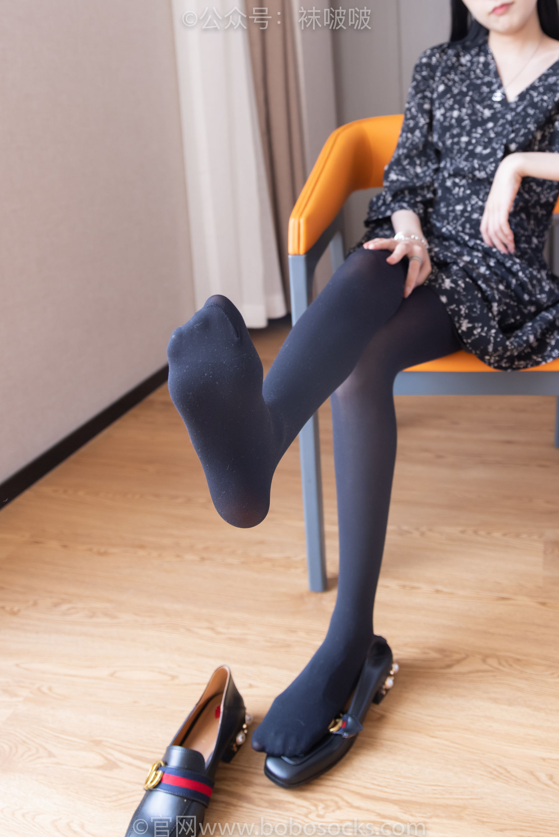 BoBoSocks袜啵啵 No.064 稚予-平底鞋、厚黑丝
