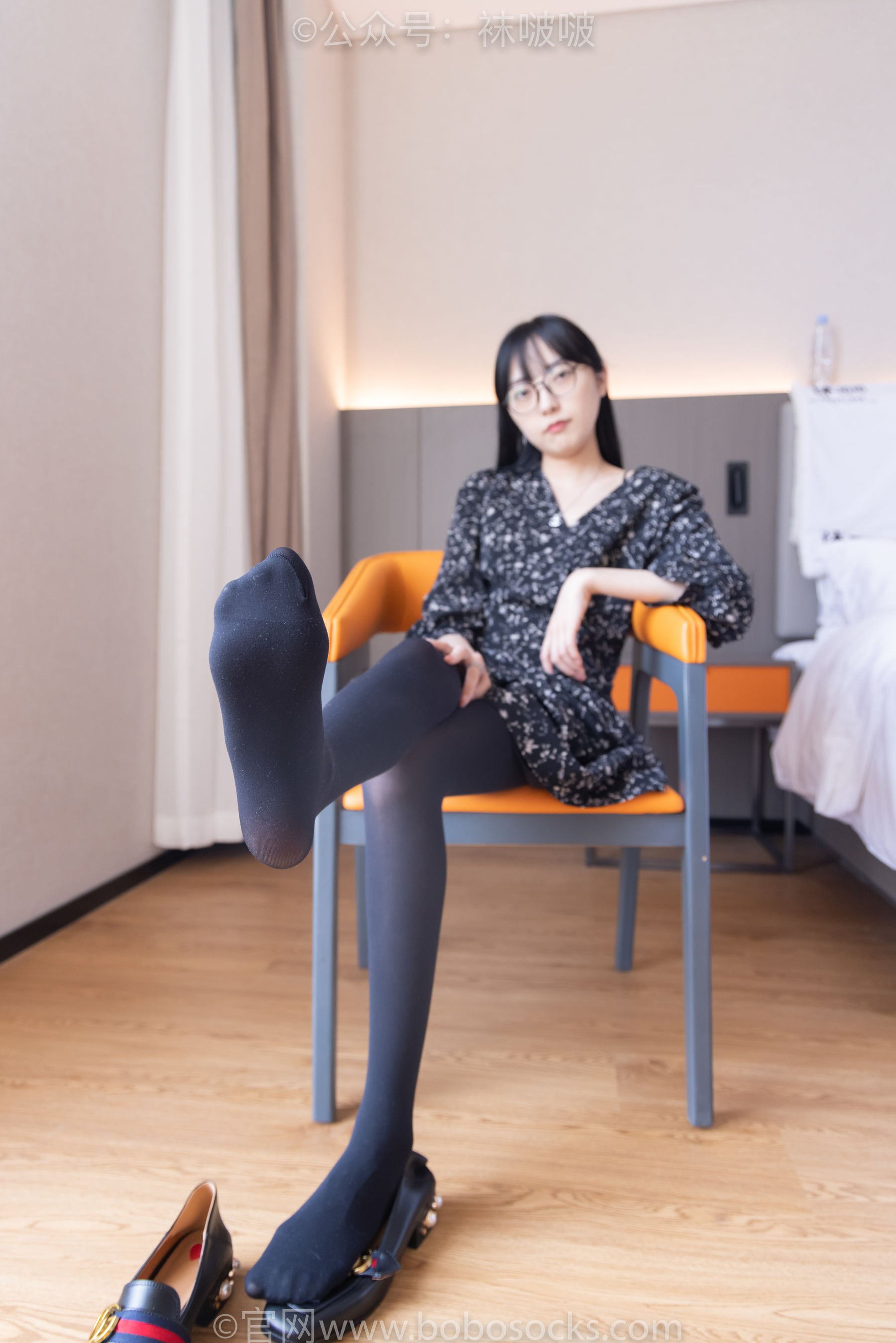 BoBoSocks袜啵啵 No.064 稚予-平底鞋、厚黑丝