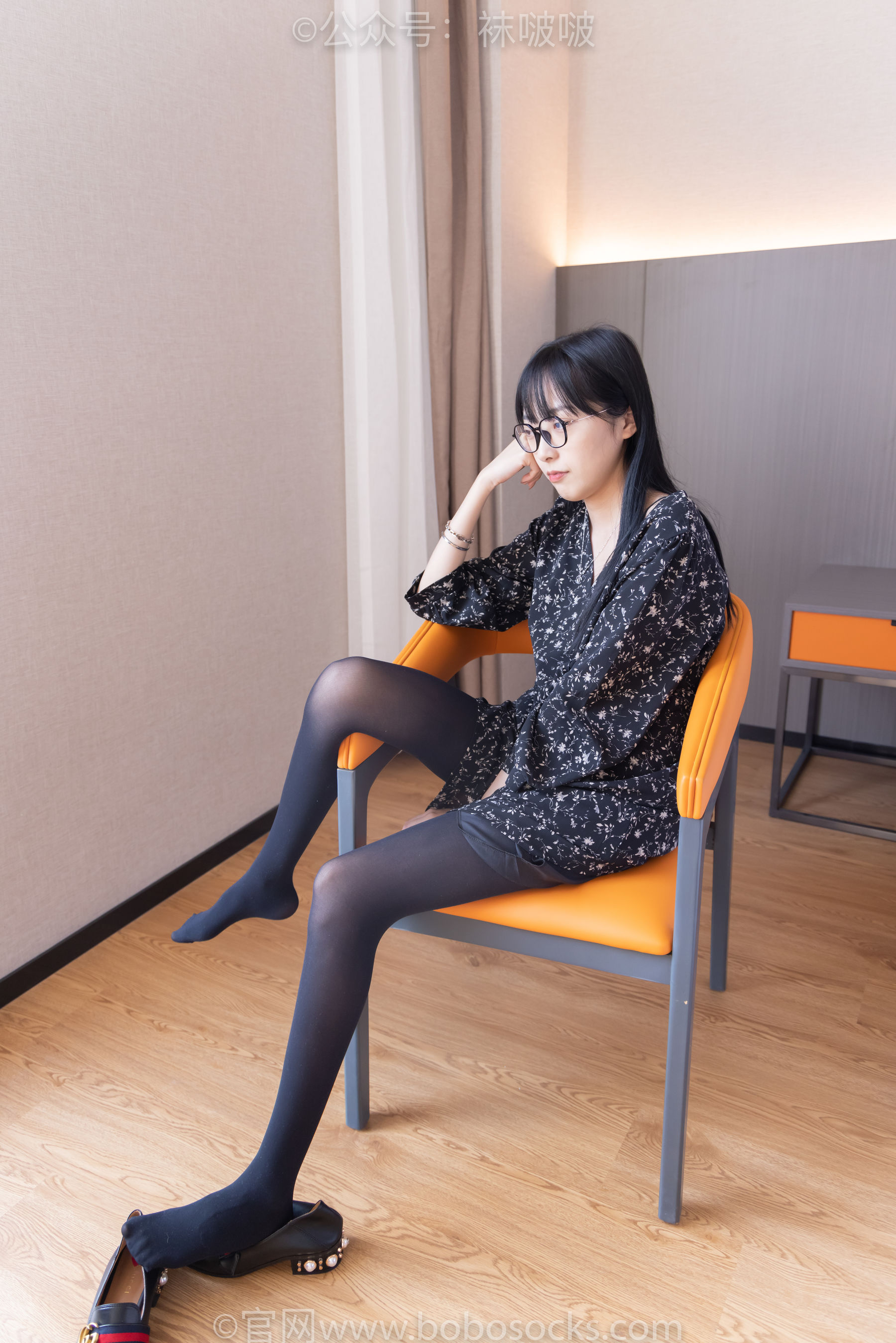 BoBoSocks袜啵啵 No.064 稚予-平底鞋、厚黑丝