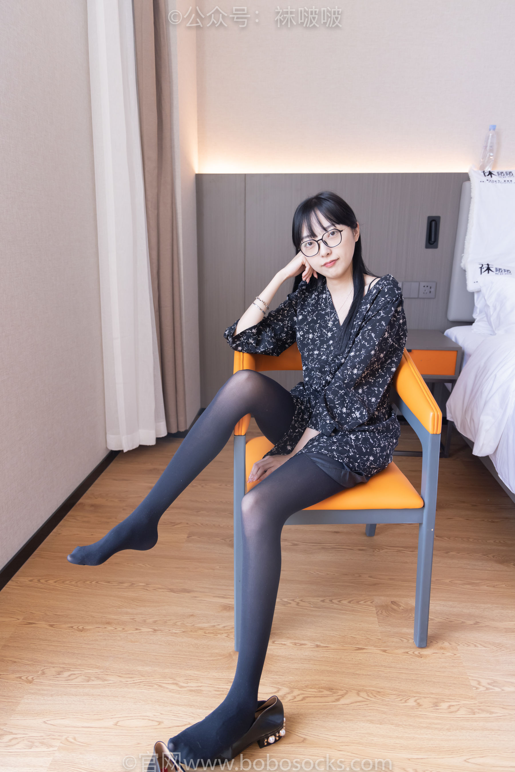 BoBoSocks袜啵啵 No.064 稚予-平底鞋、厚黑丝