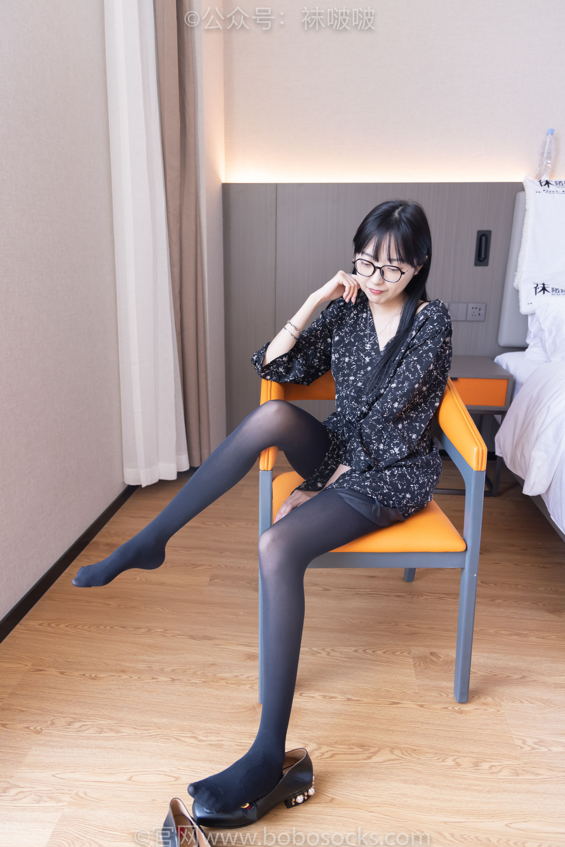 BoBoSocks袜啵啵 No.064 稚予-平底鞋、厚黑丝
