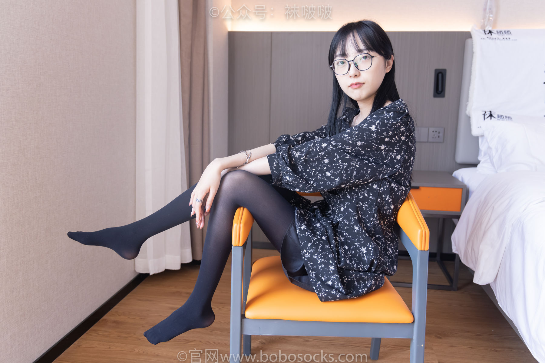 BoBoSocks袜啵啵 No.064 稚予-平底鞋、厚黑丝