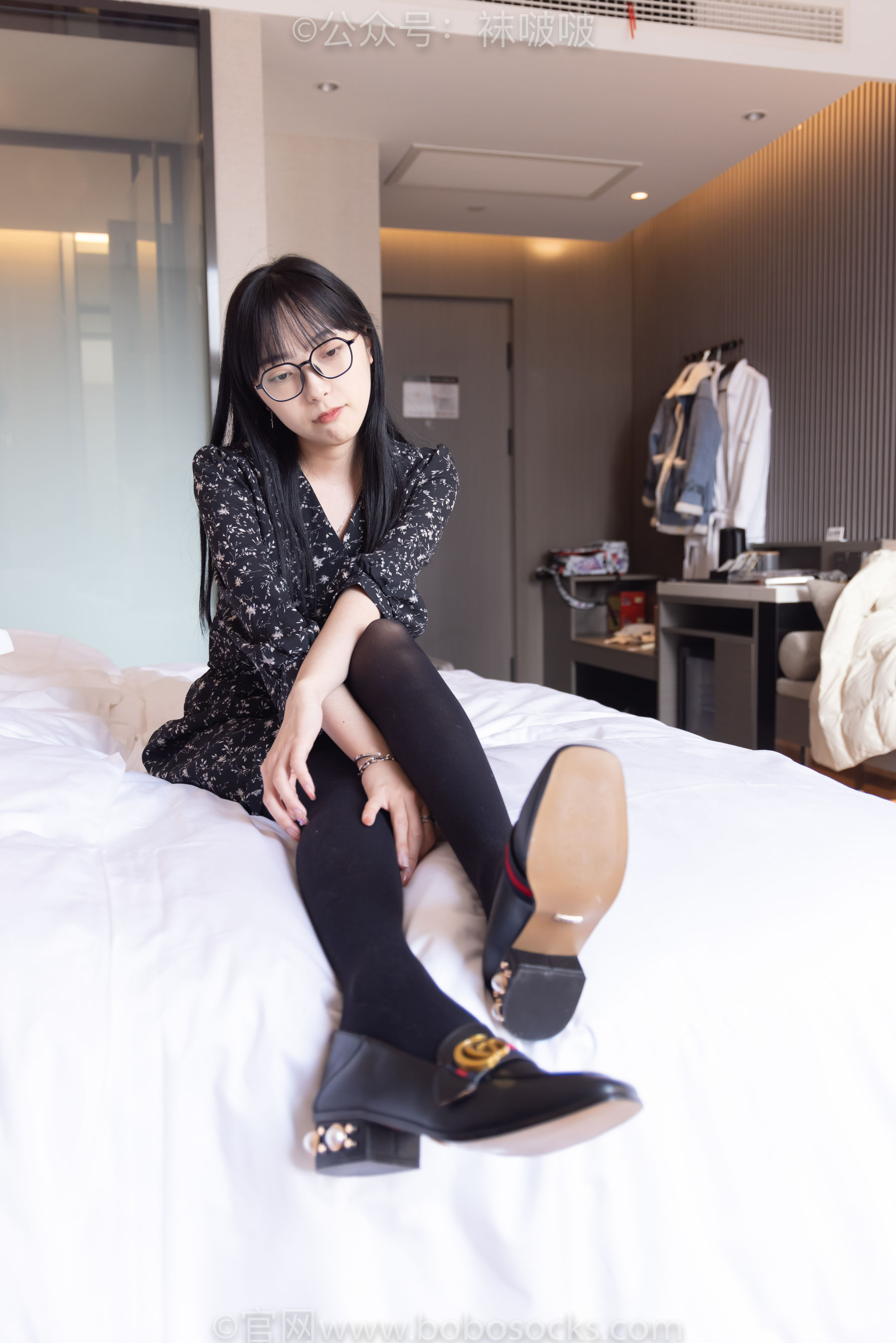 BoBoSocks袜啵啵 No.064 稚予-平底鞋、厚黑丝