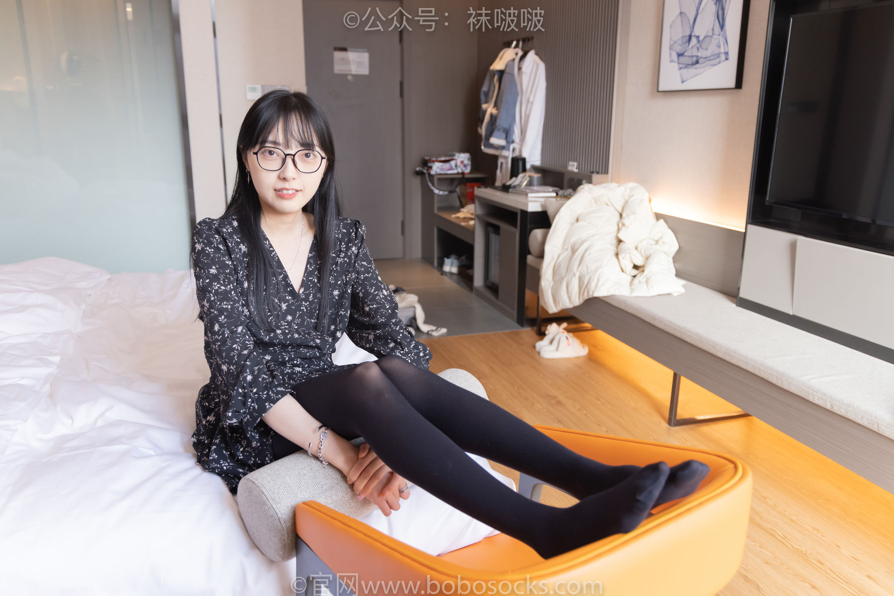 BoBoSocks袜啵啵 No.064 稚予-平底鞋、厚黑丝