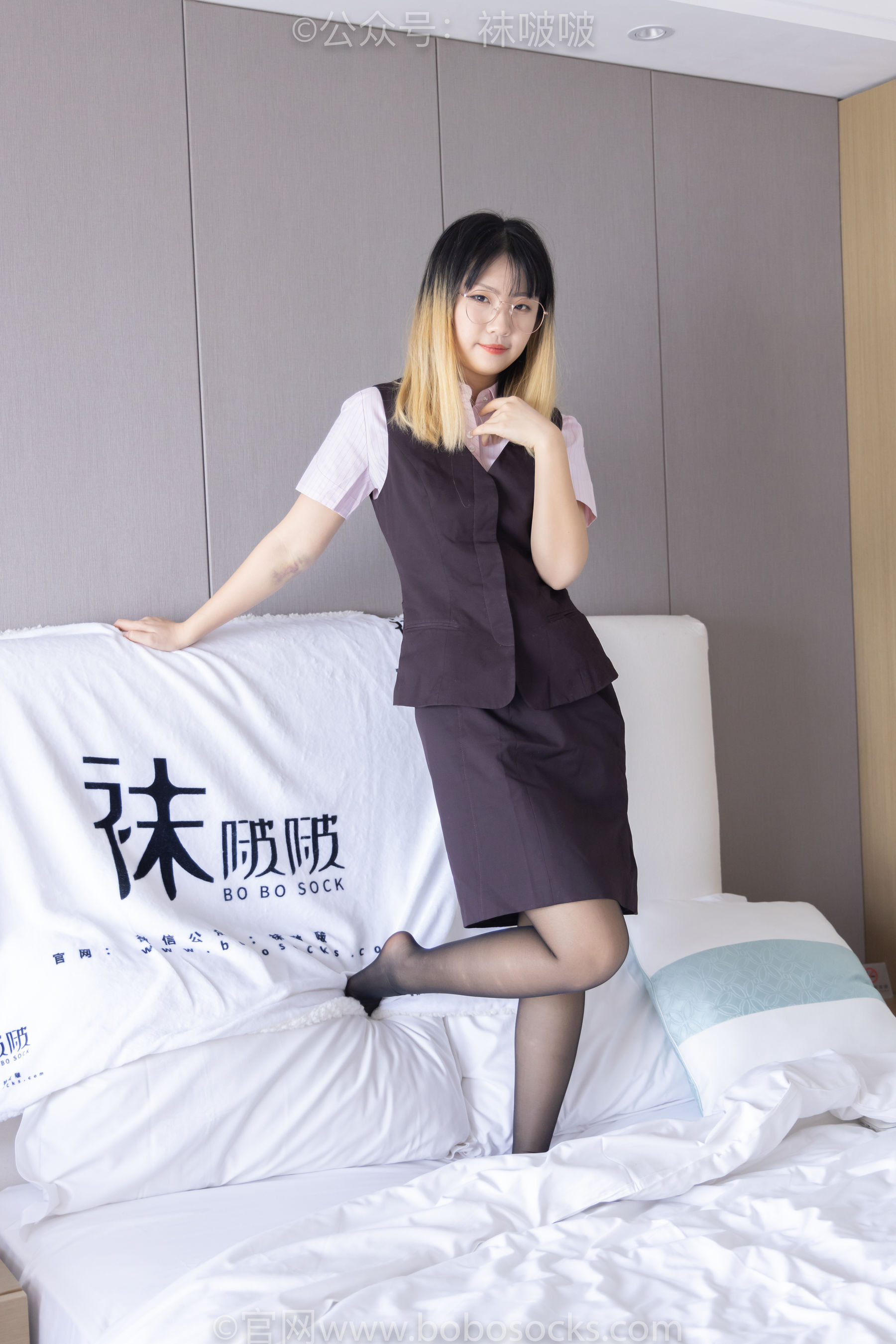 BoBoSocks袜啵啵 No.065 砂糖-招行制服、高跟鞋、黑丝