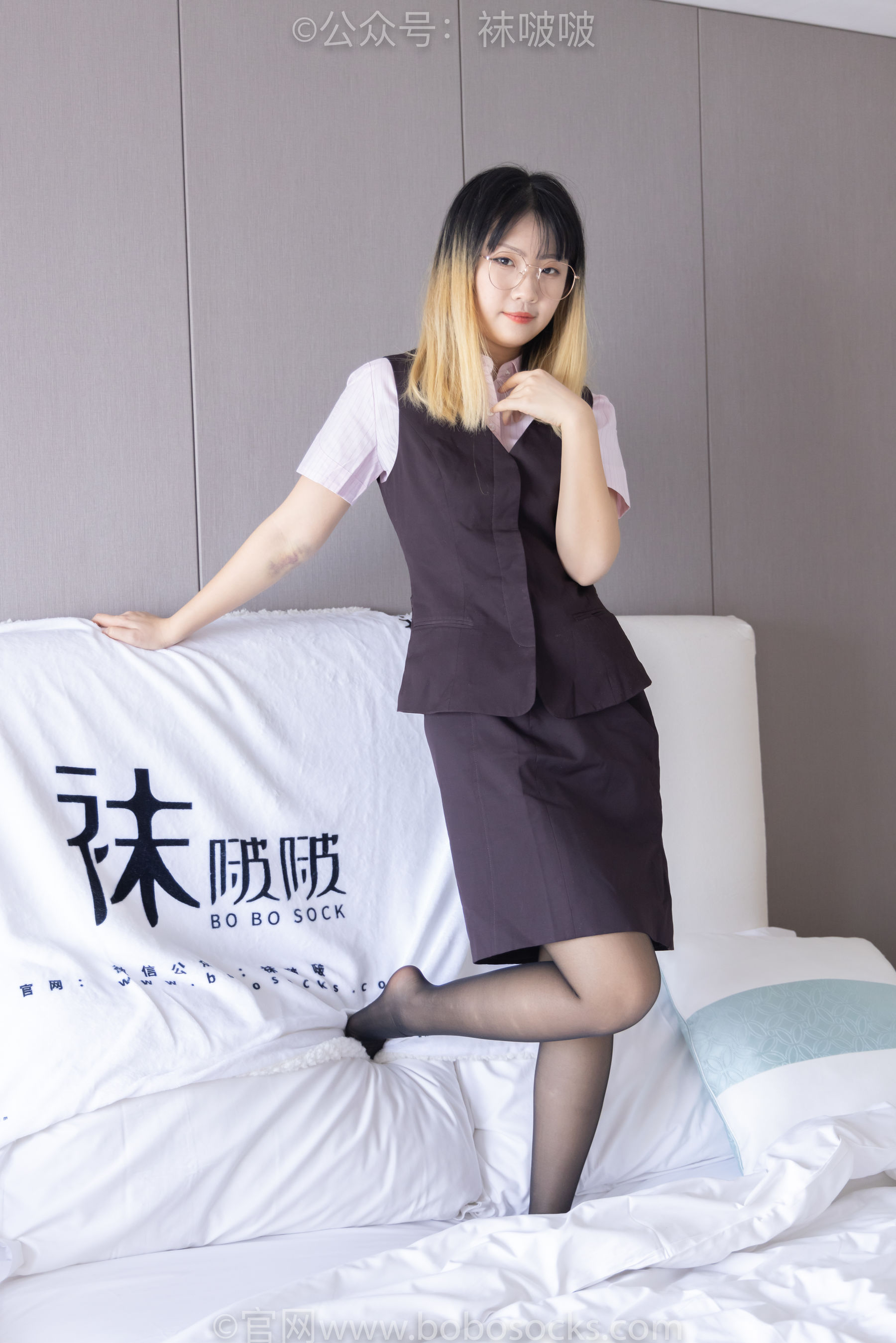 BoBoSocks袜啵啵 No.065 砂糖-招行制服、高跟鞋、黑丝