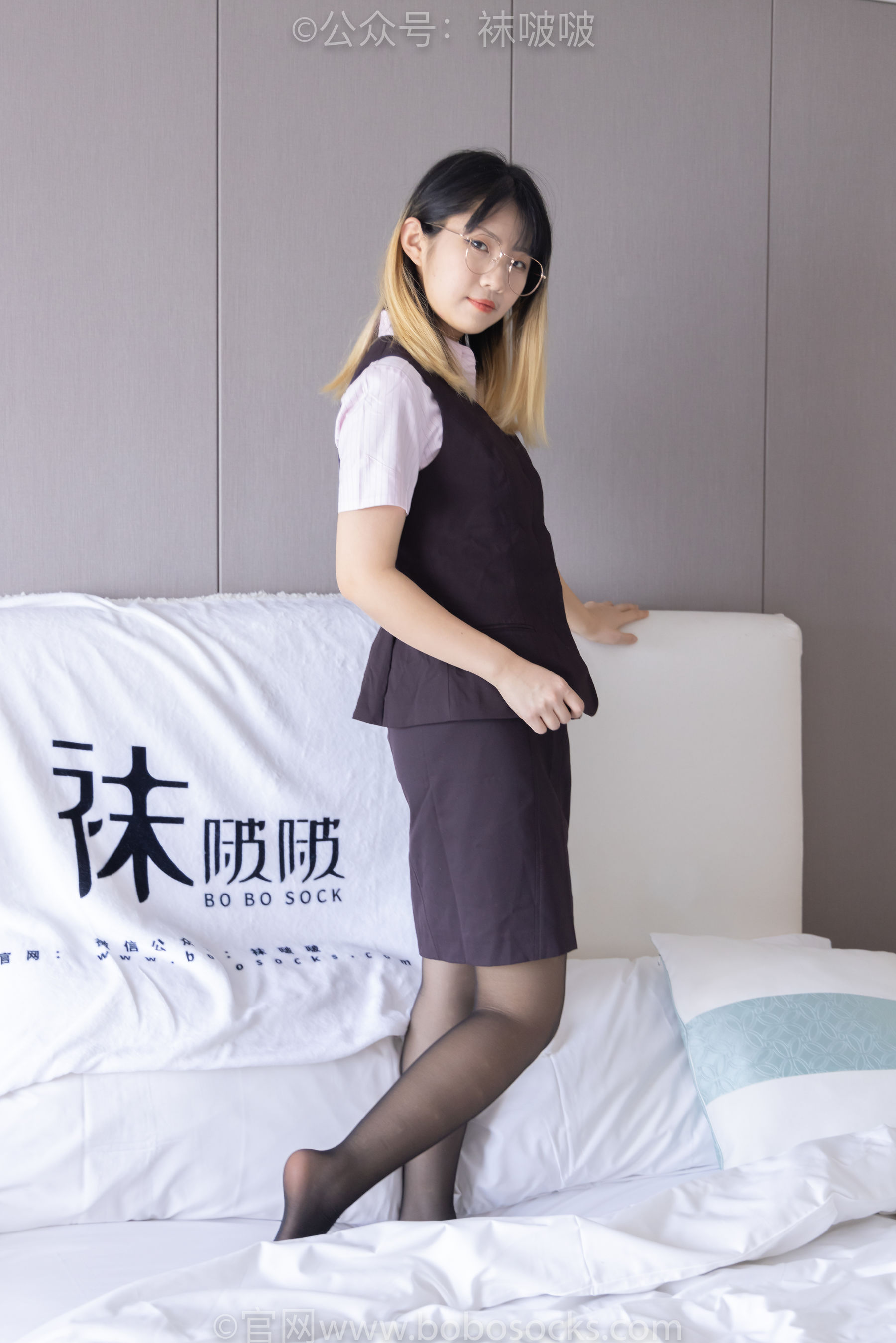 BoBoSocks袜啵啵 No.065 砂糖-招行制服、高跟鞋、黑丝